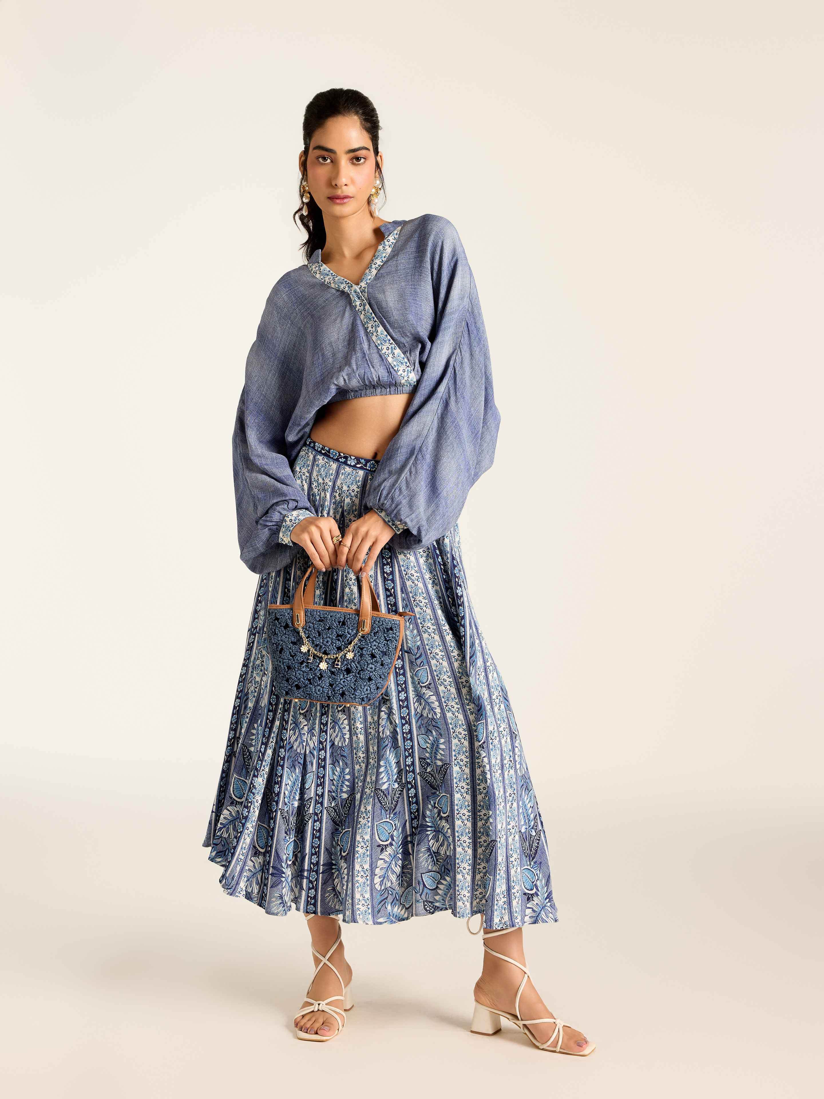 Blue Rosemond Skirt