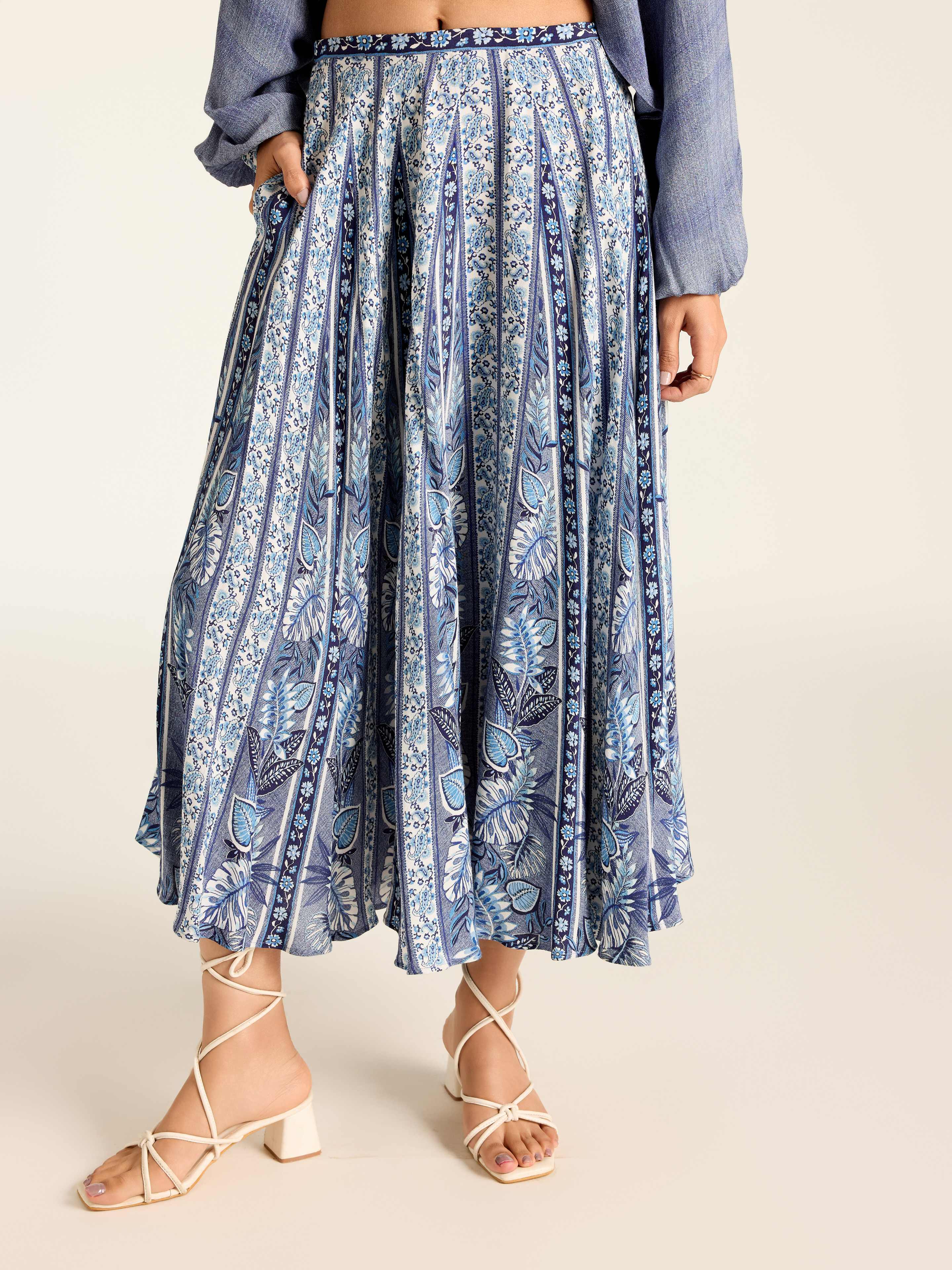 Blue Rosemond Skirt