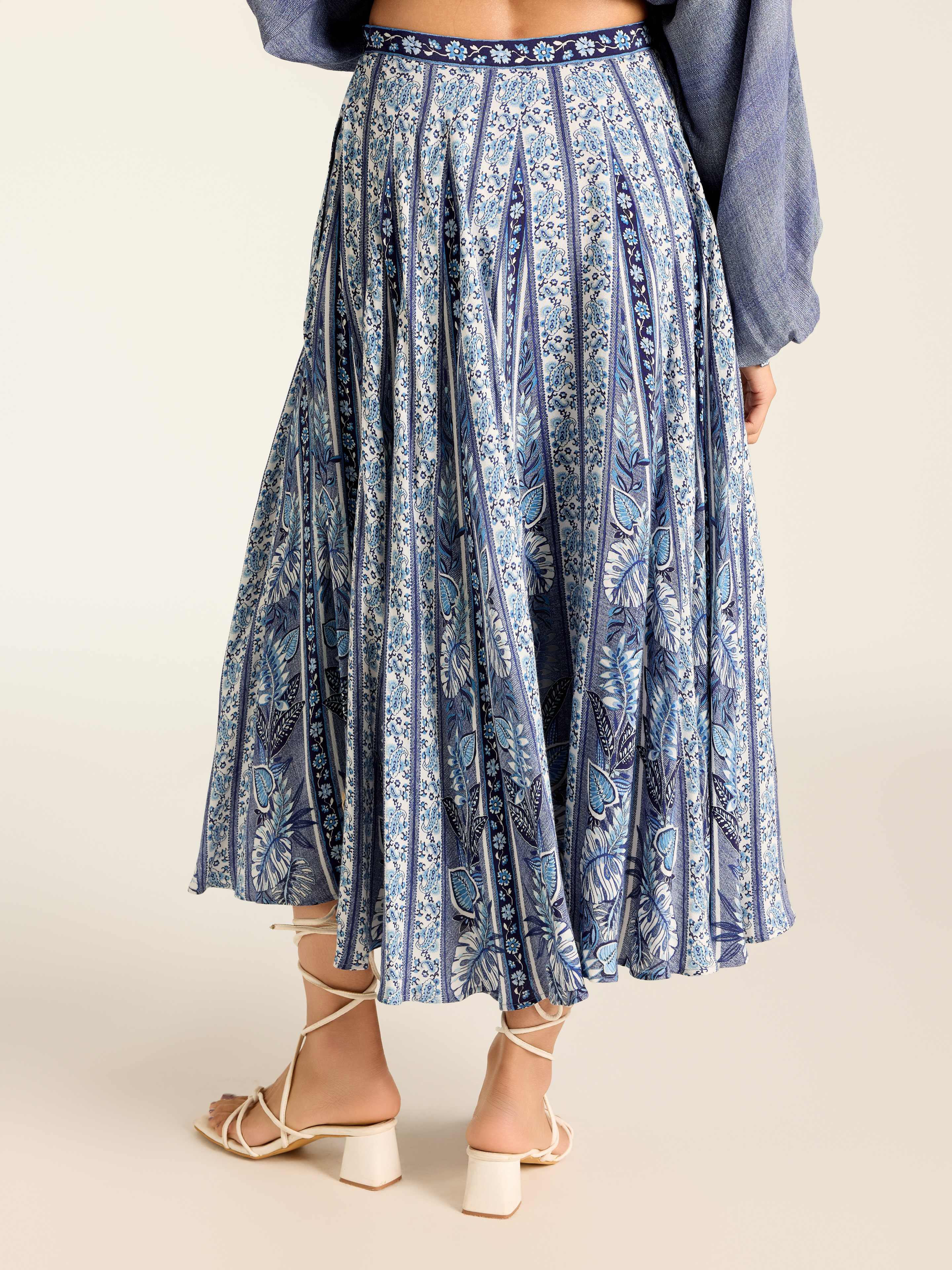Blue Rosemond Skirt