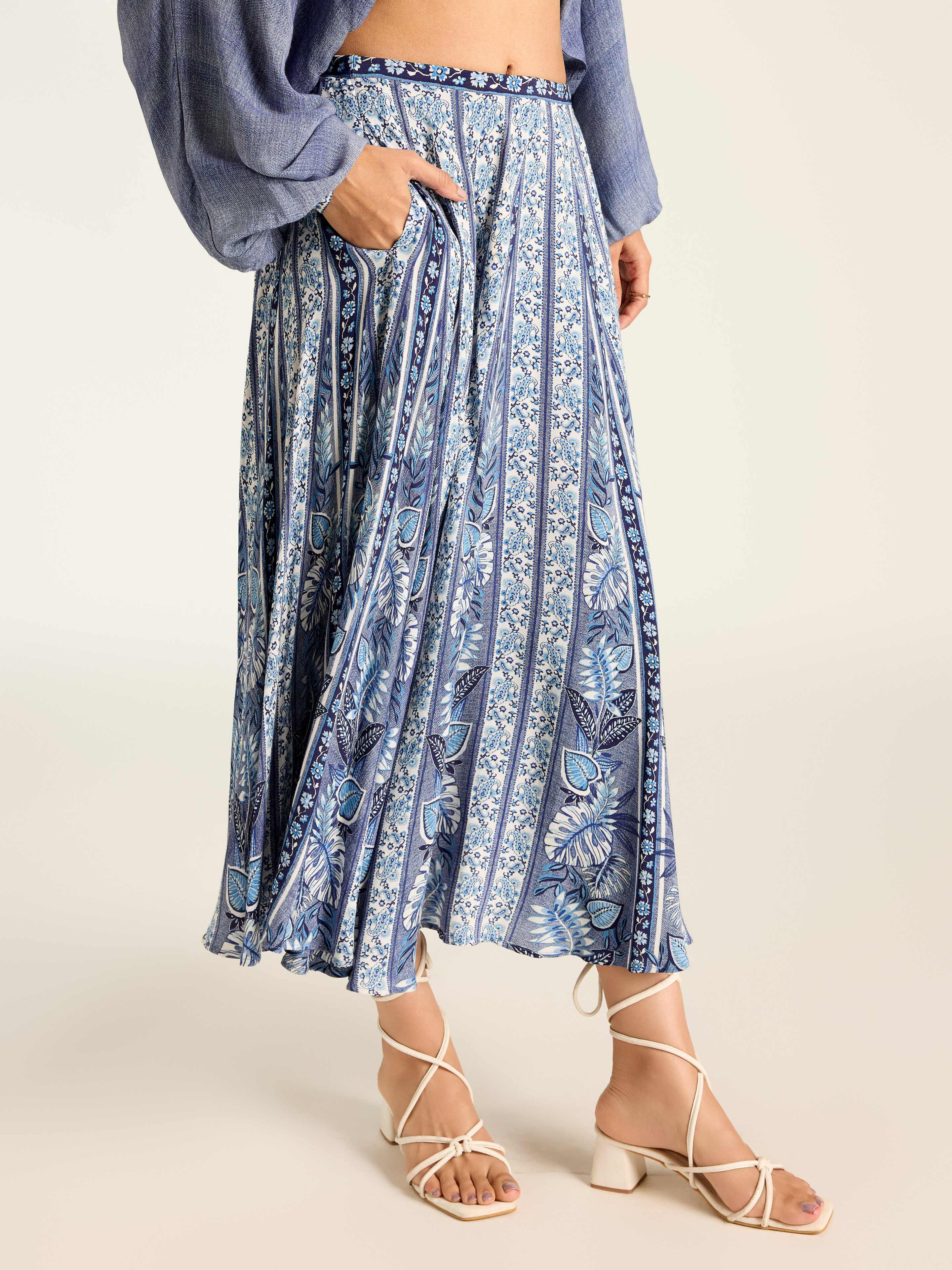 Blue Rosemond Skirt