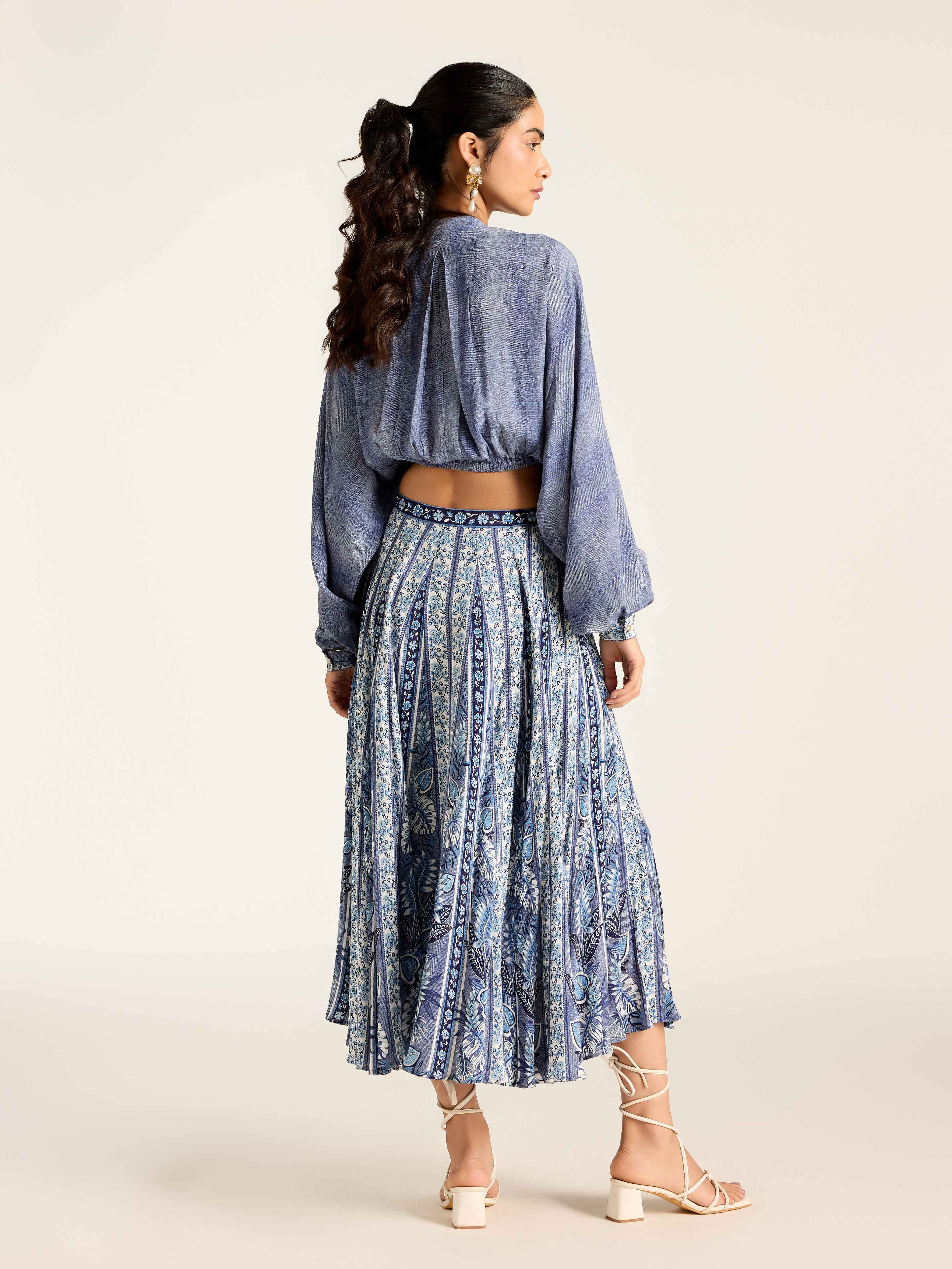 Blue Rosemond Skirt