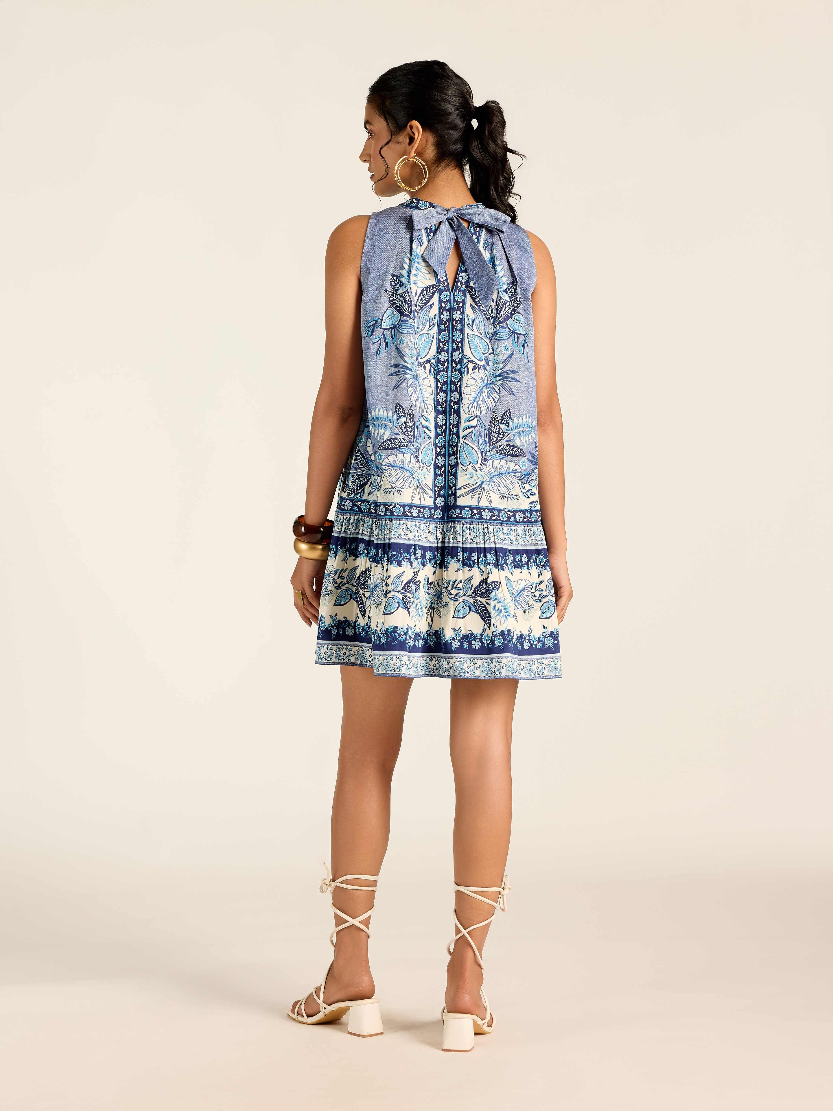 Blue Rosemond Short Dress