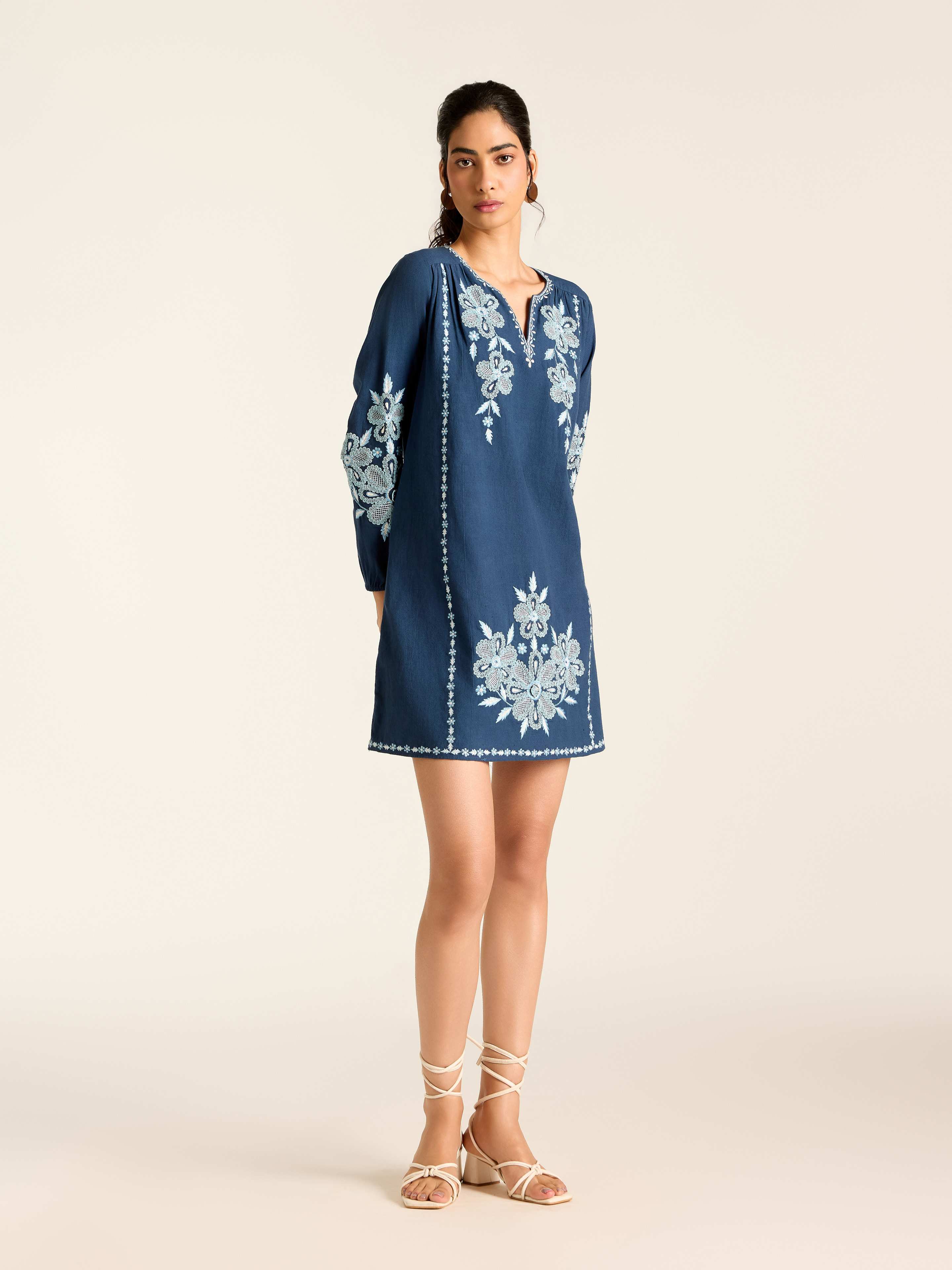 Navy Ilsa Short Dress