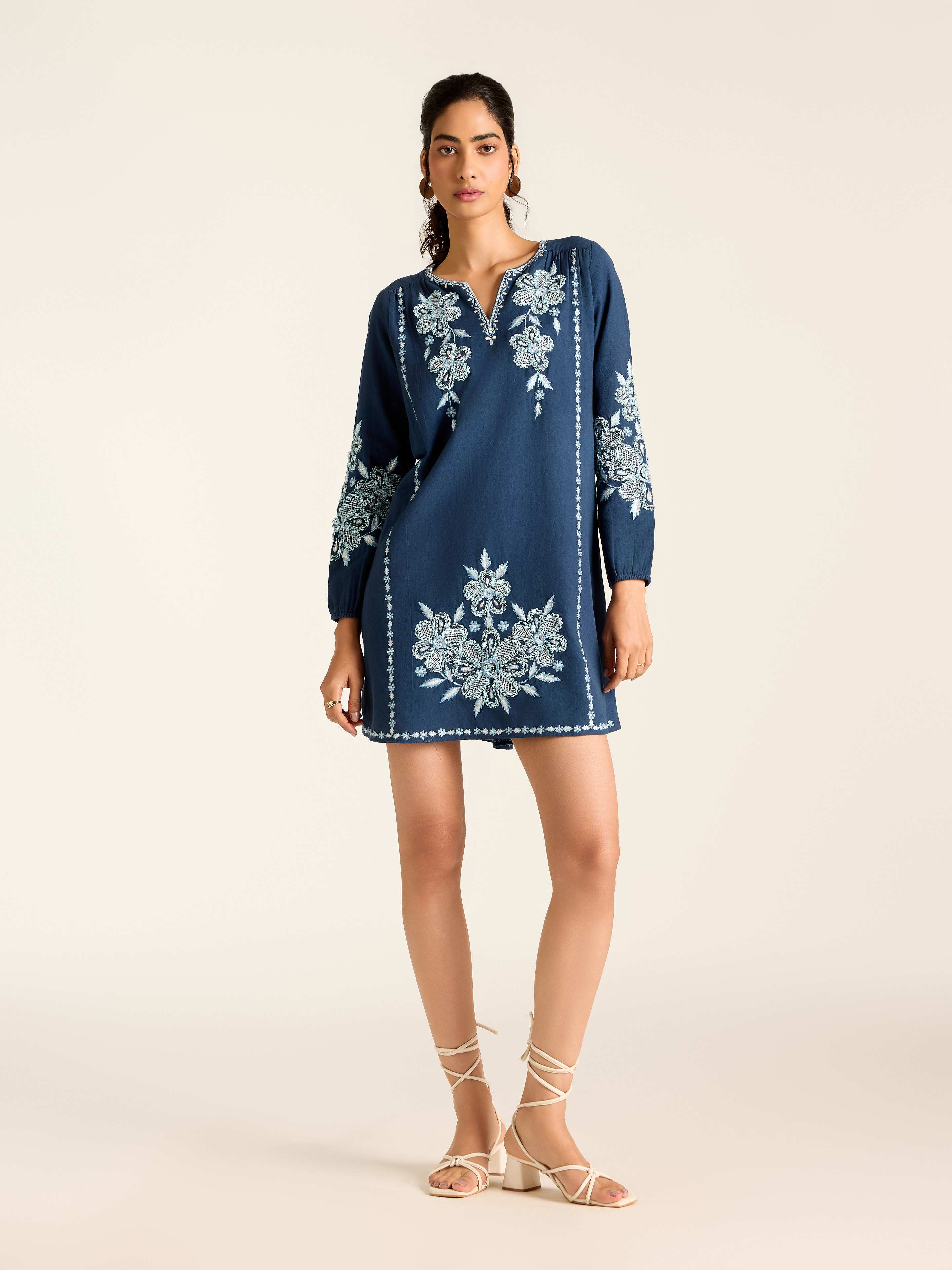 Navy Ilsa Short Dress