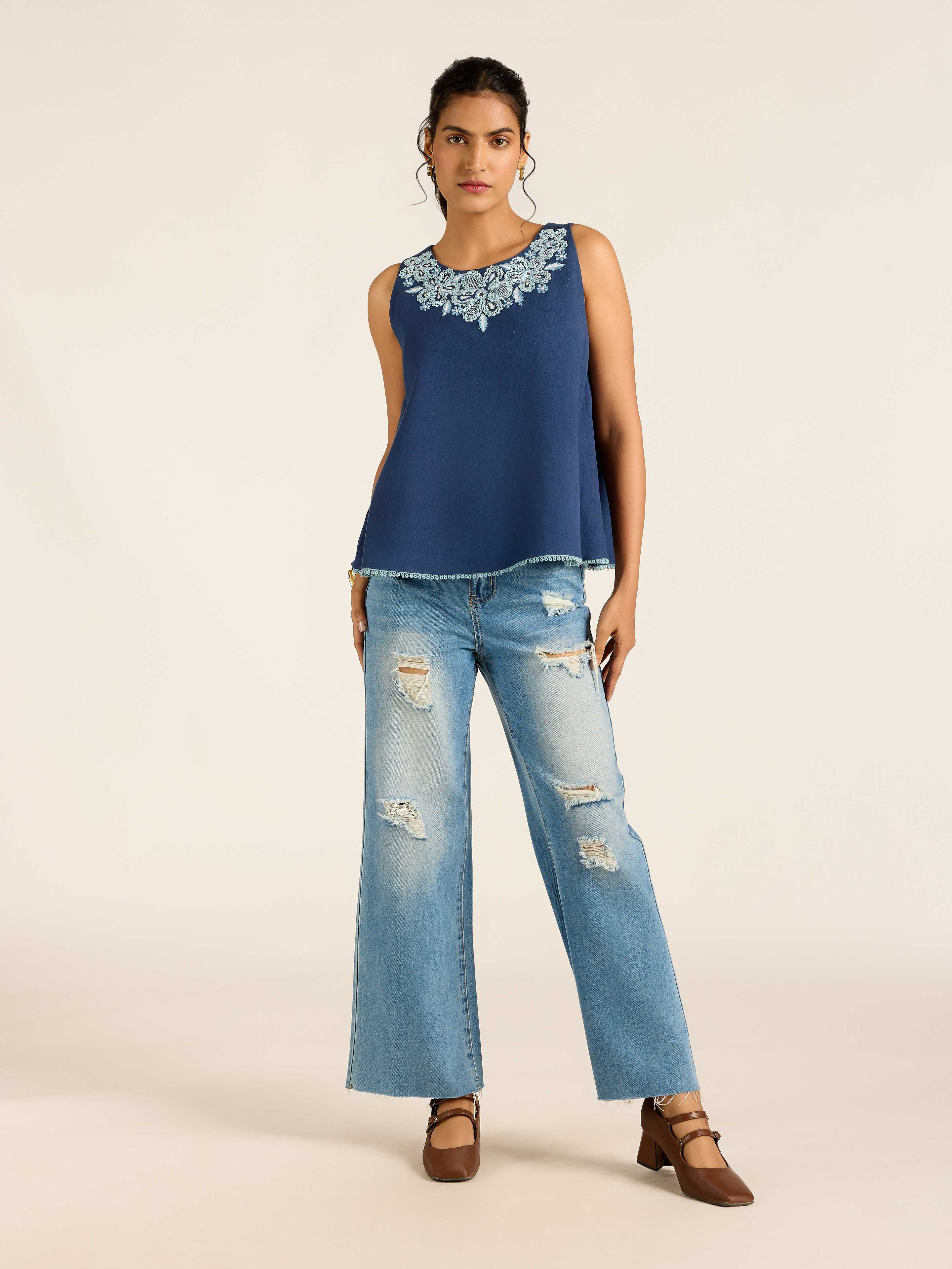 Navy Ilsa Short Top
