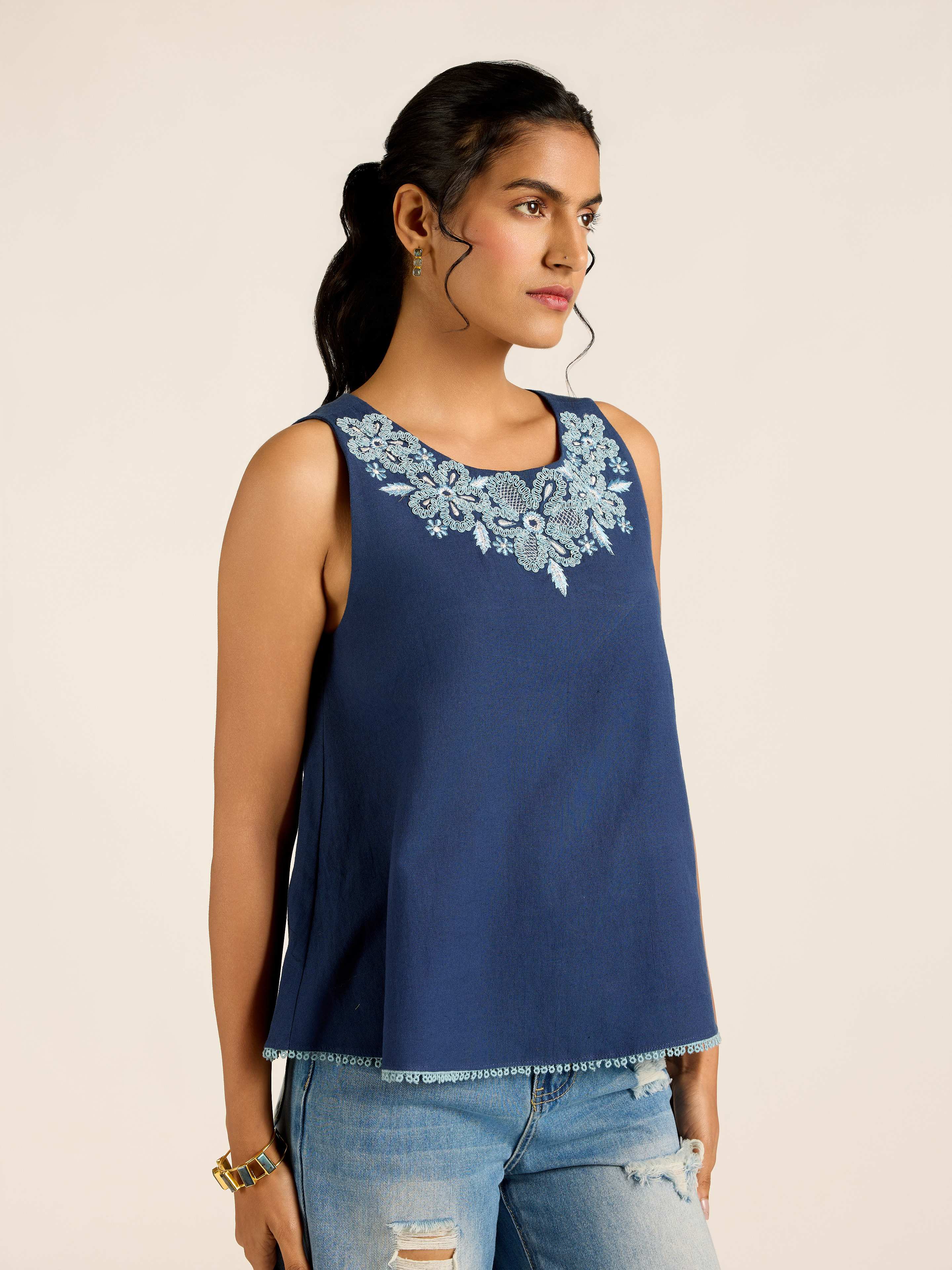 Navy Ilsa Short Top