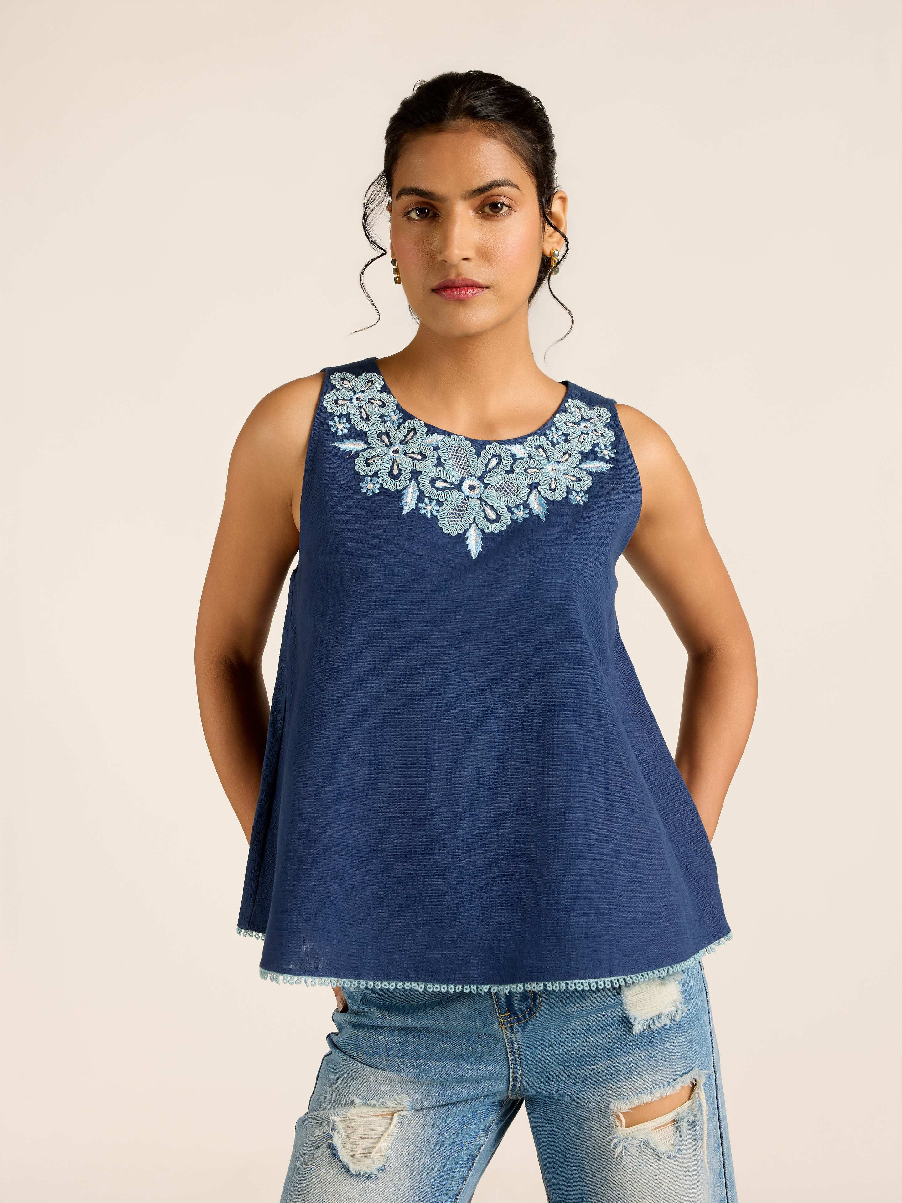 Navy Ilsa Short Top