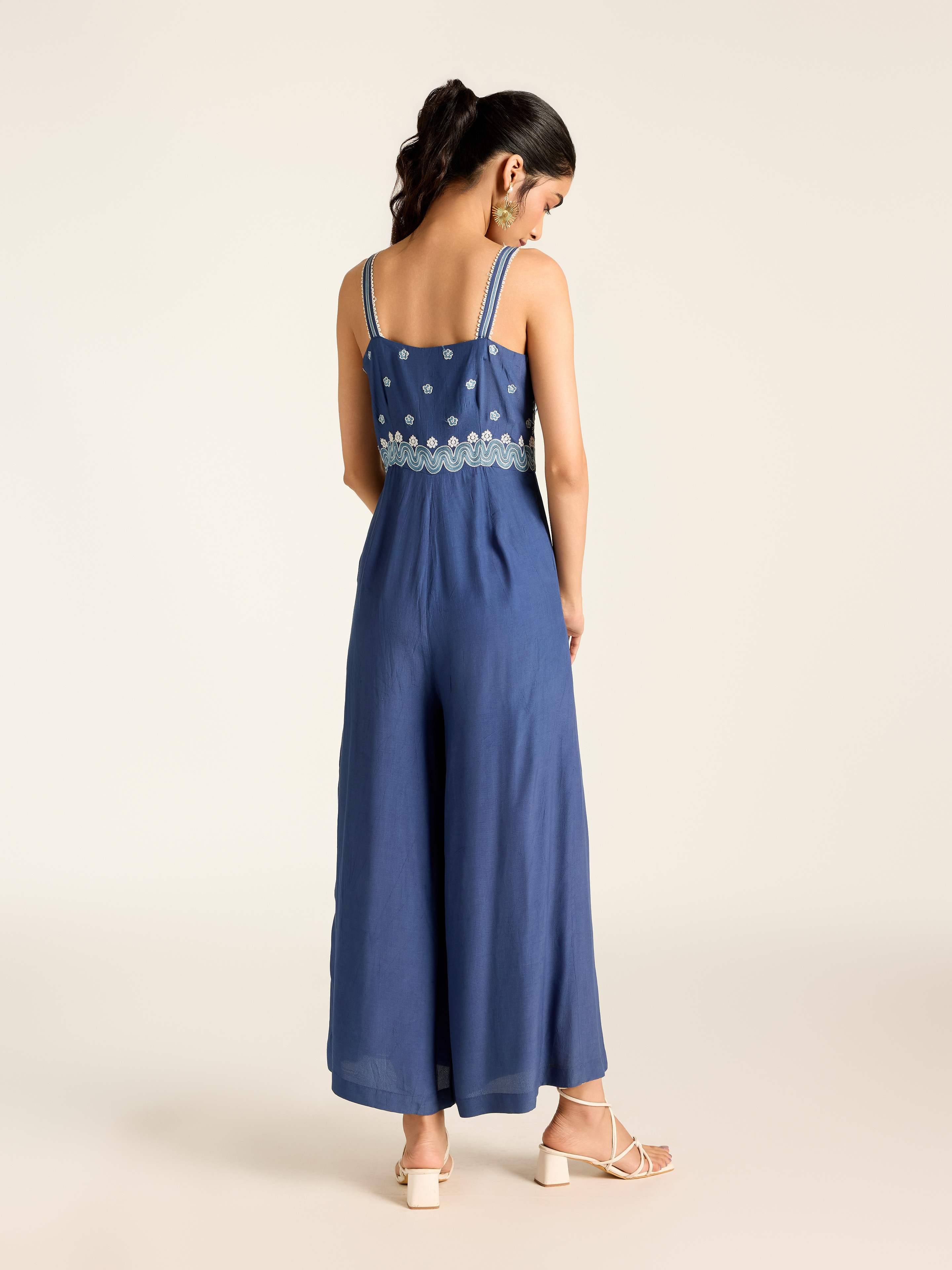 Navy Calis Jump Suit