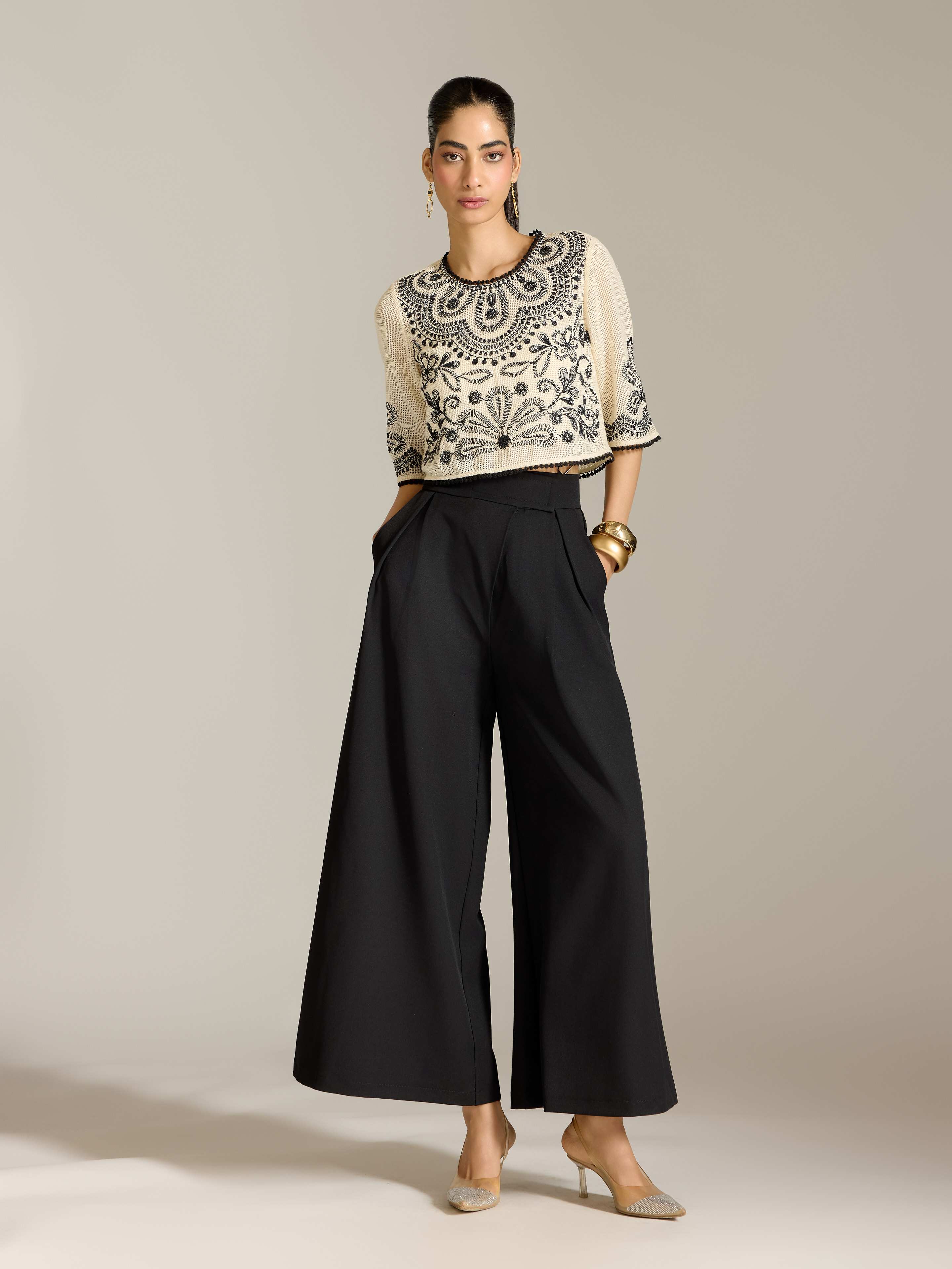 Ecru Perlette Short Top