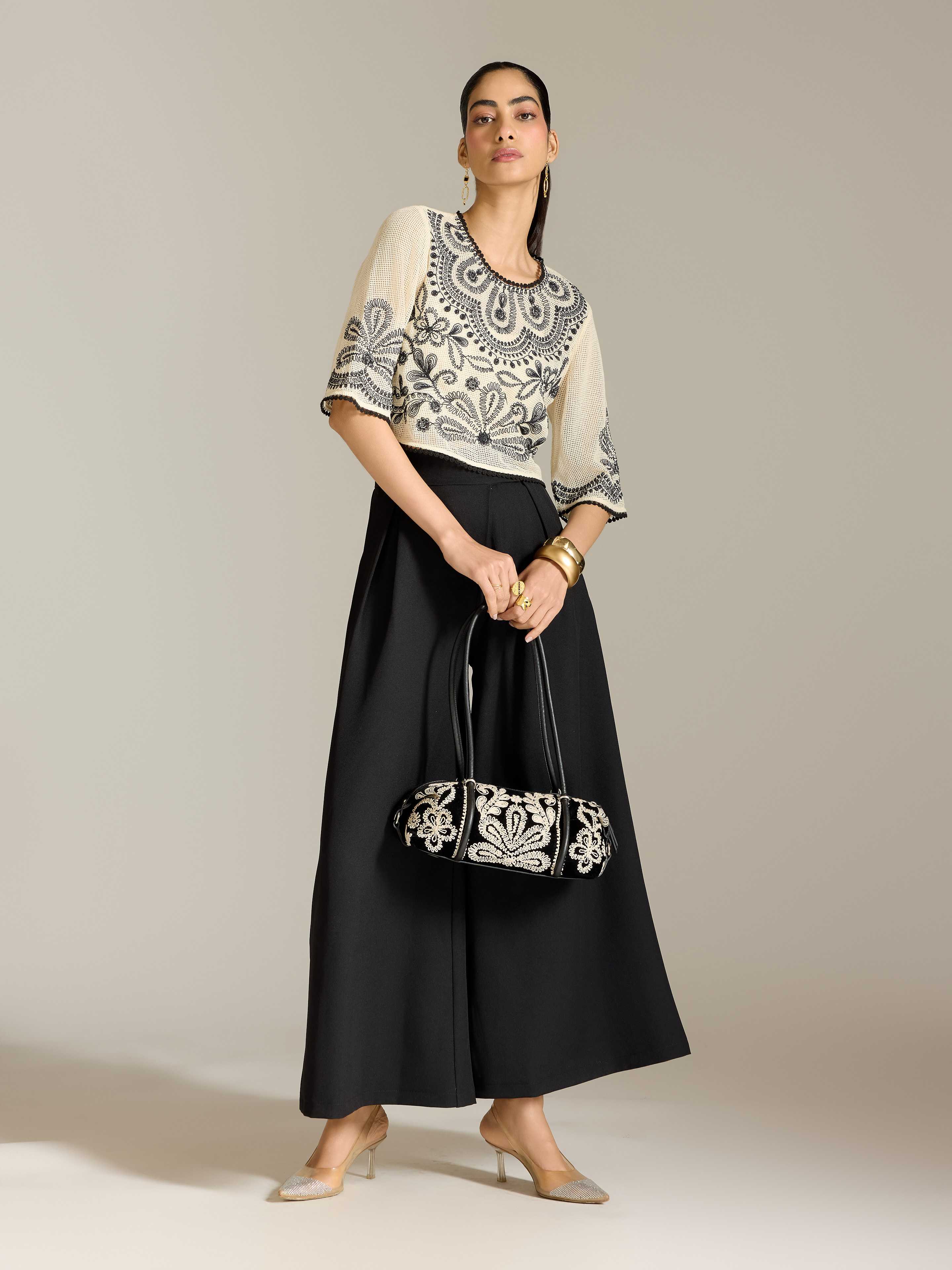Ecru Perlette Short Top