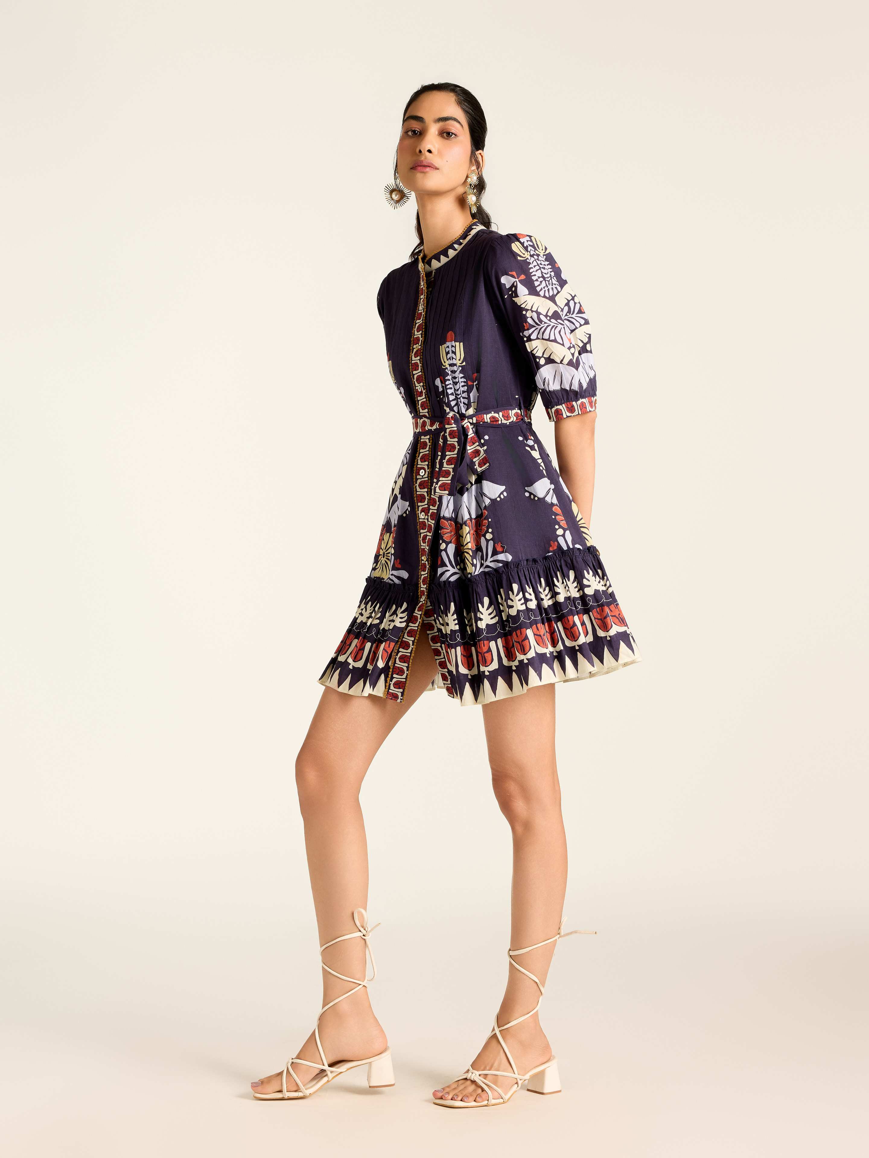 Navy Mariela Short Dress