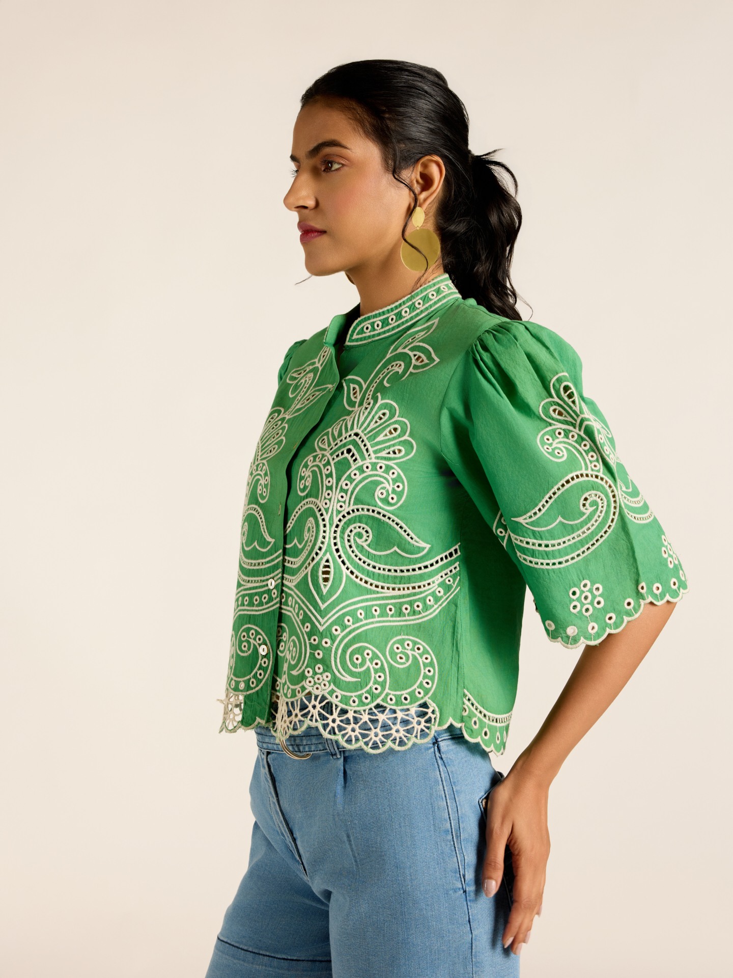 Green Hermione Short Top