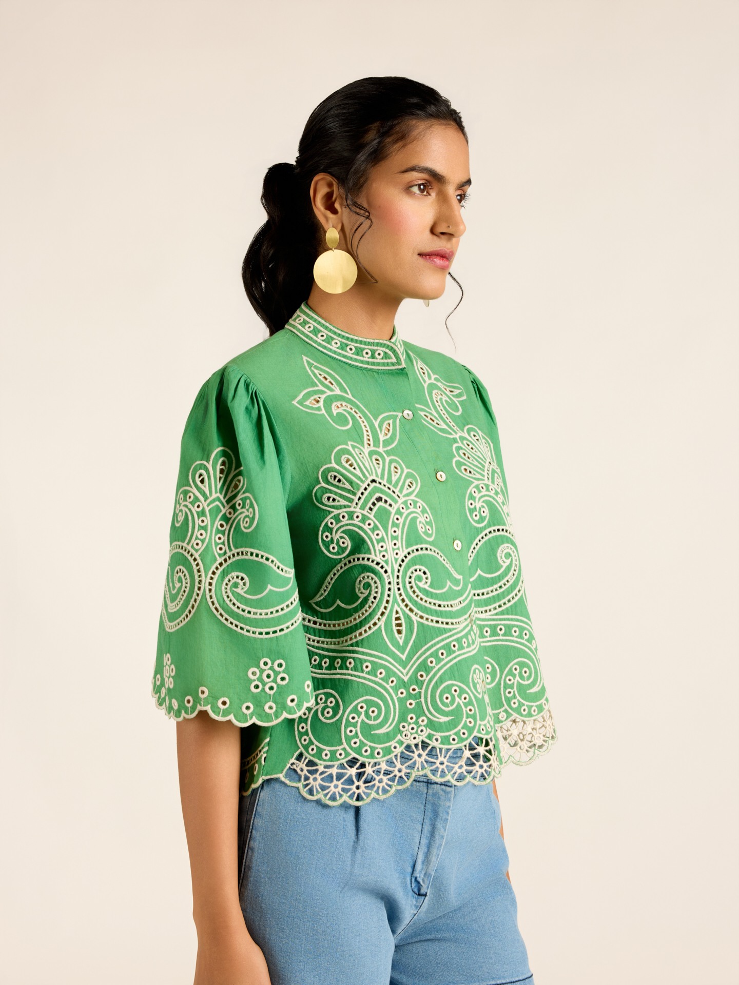 Green Hermione Short Top