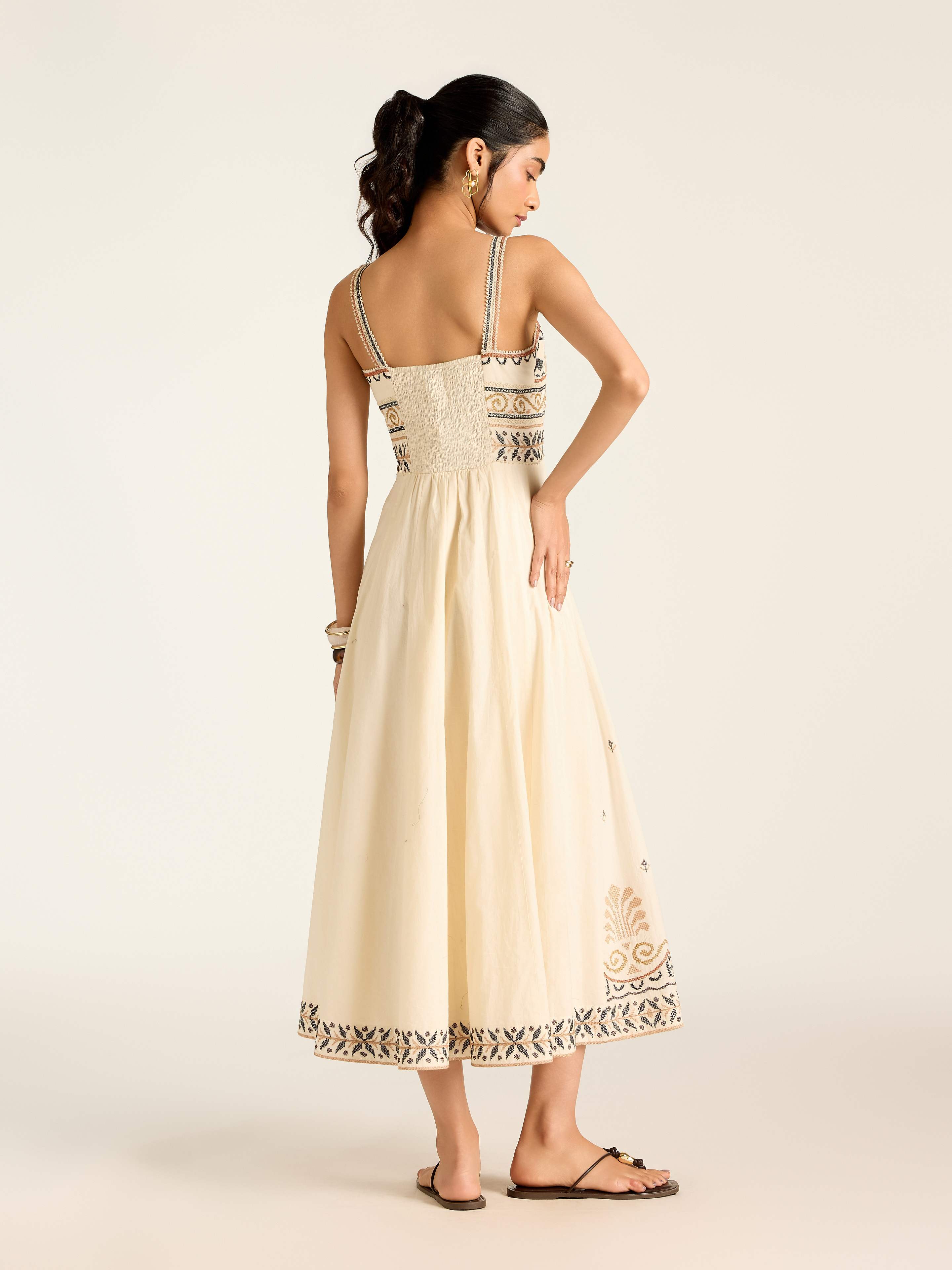 Ecru Marissa Long Dress