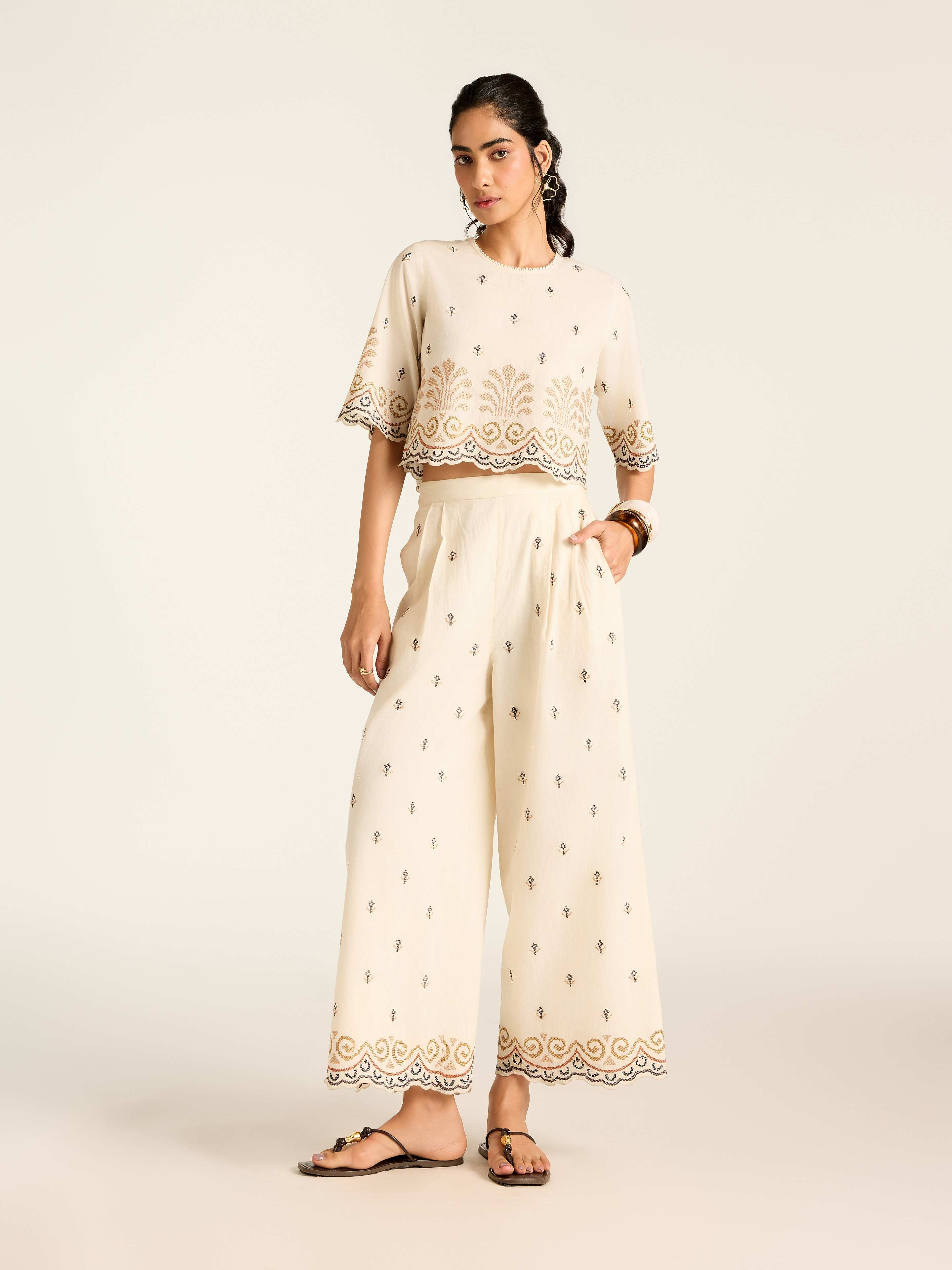 Ecru Marissa Cord Set