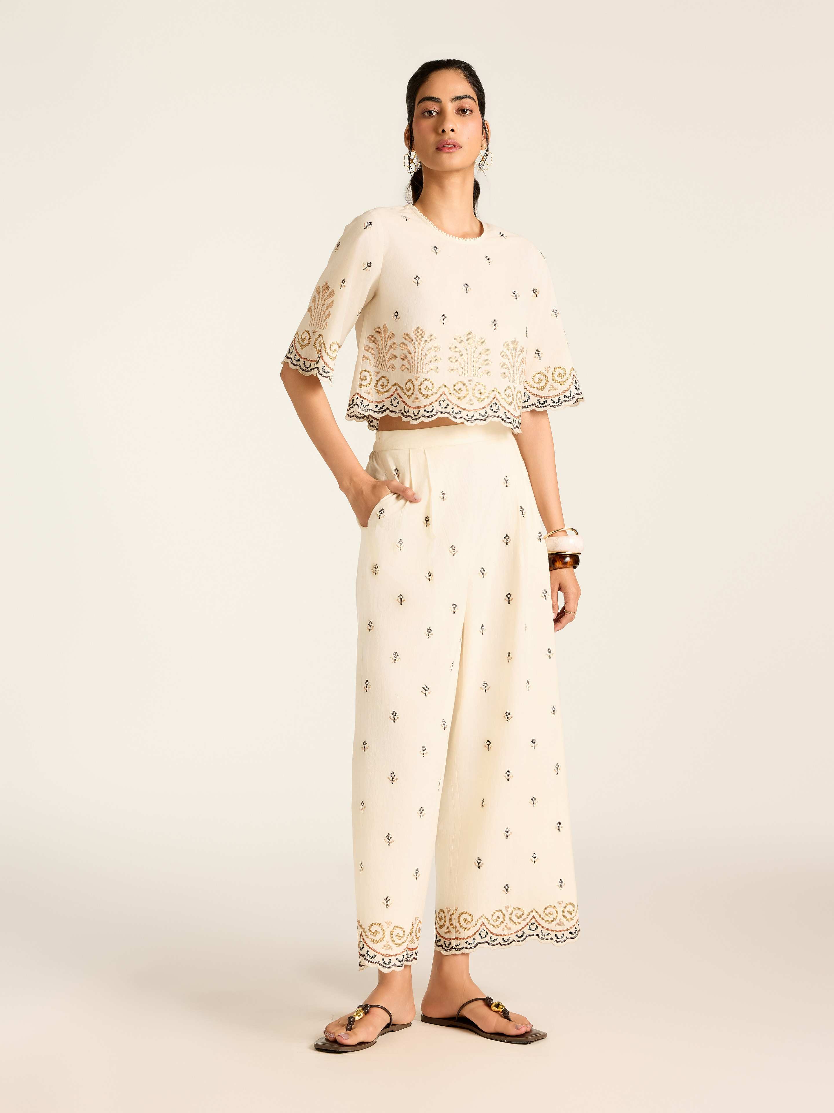 Ecru Marissa Cord Set
