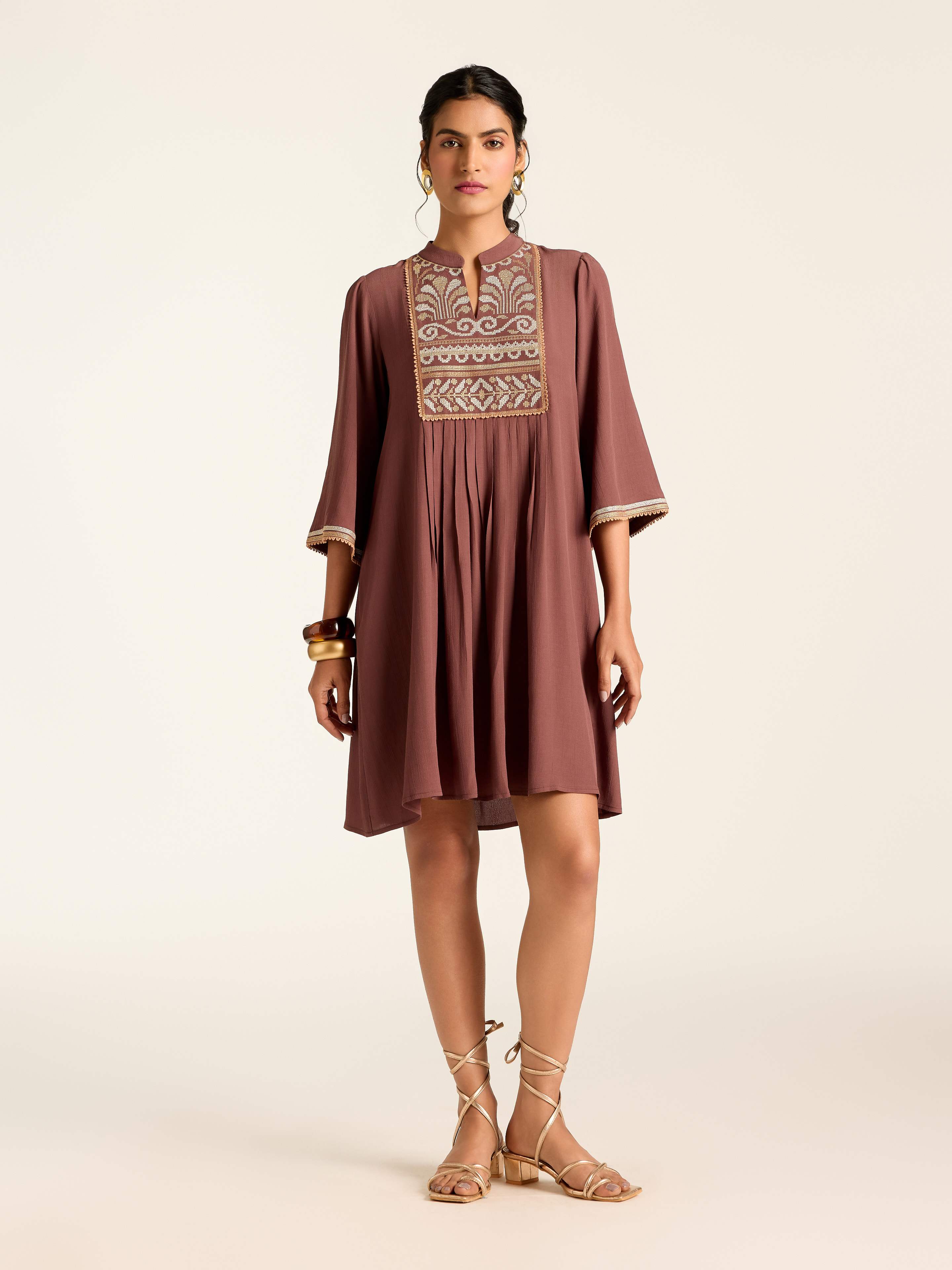 Brown Marissa Short Dress