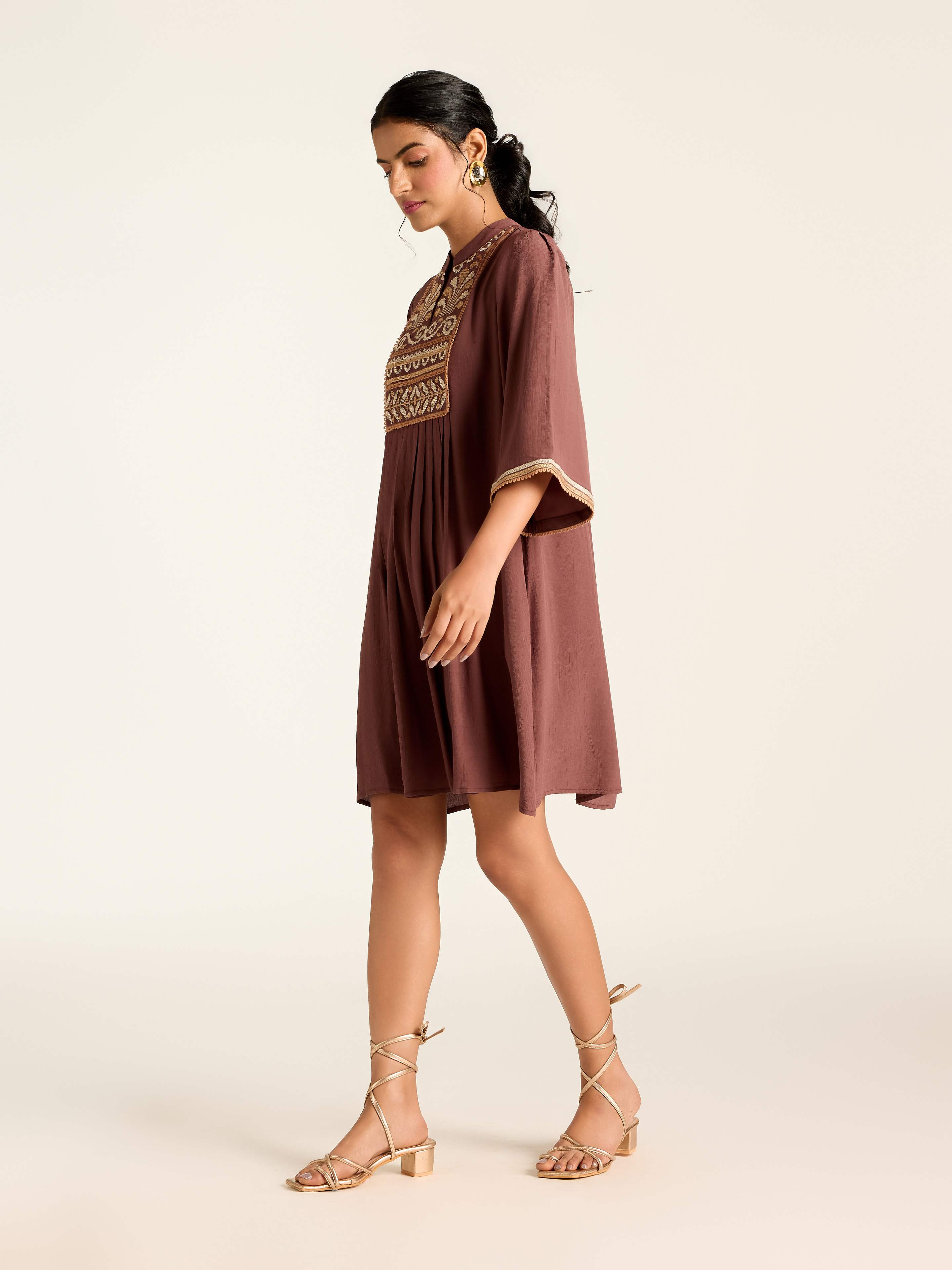 Brown Marissa Short Dress