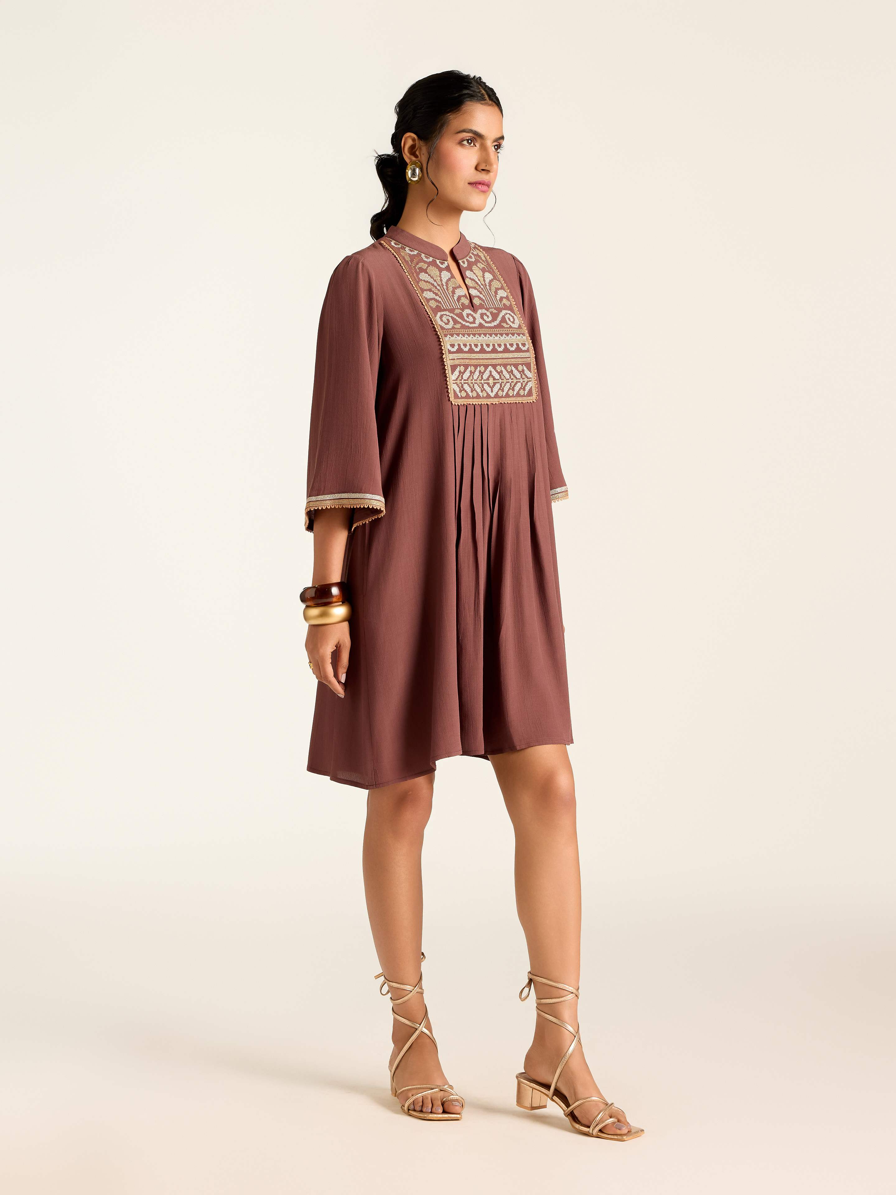 Brown Marissa Short Dress
