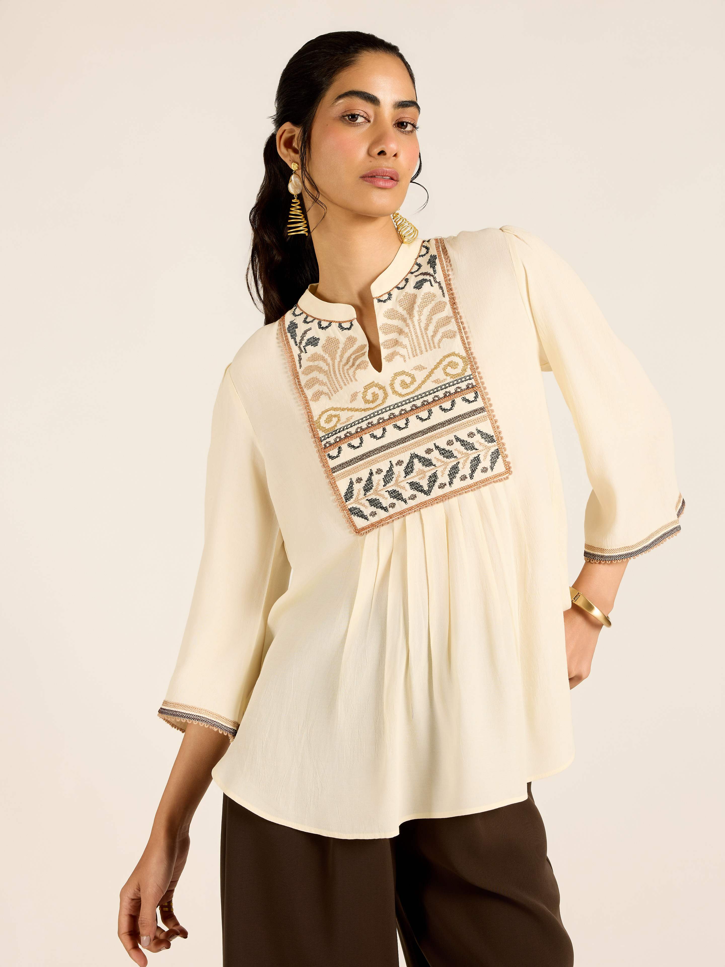 Ecru Marissa Short Top