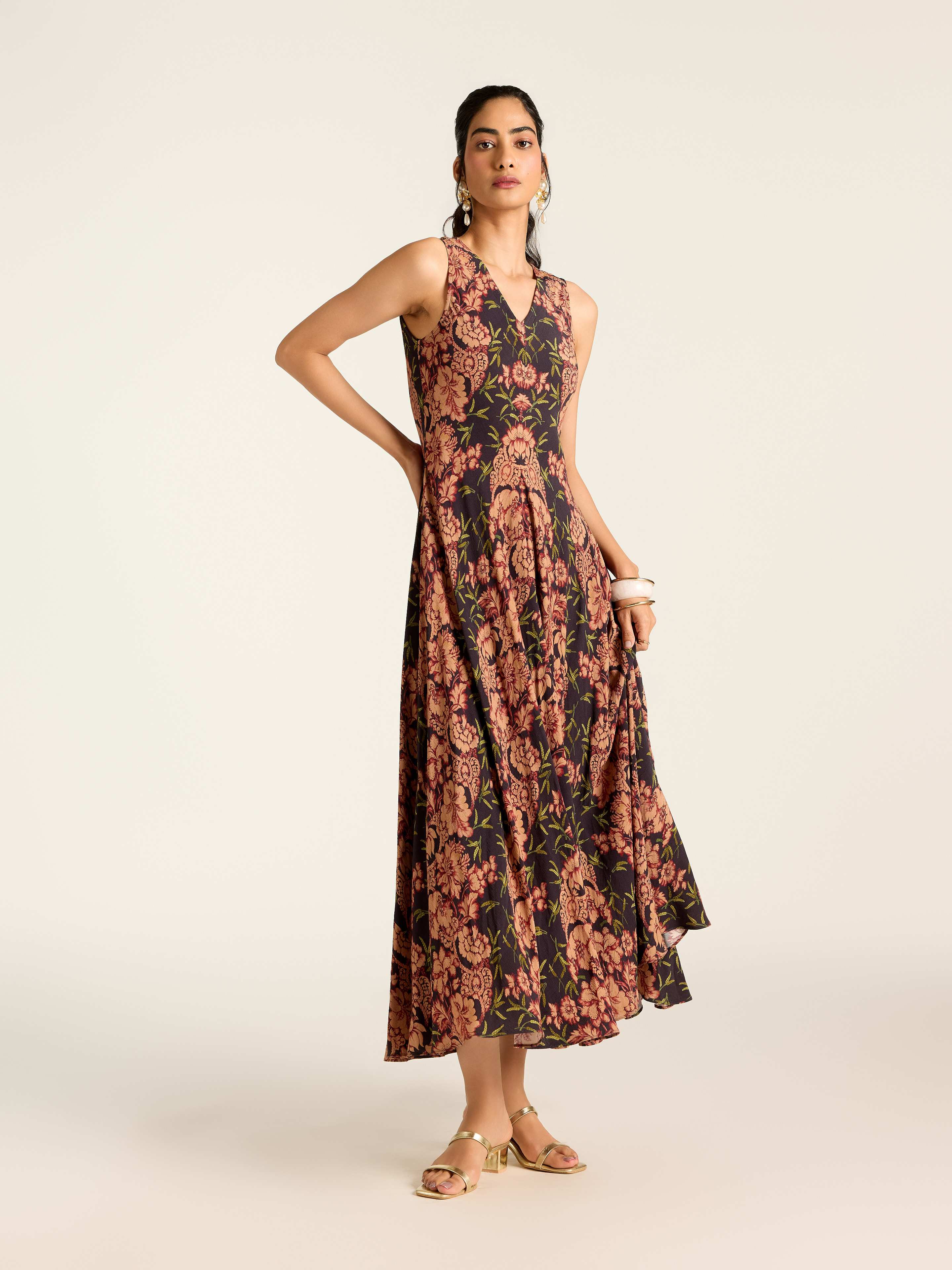 Black Avedian Long Dress