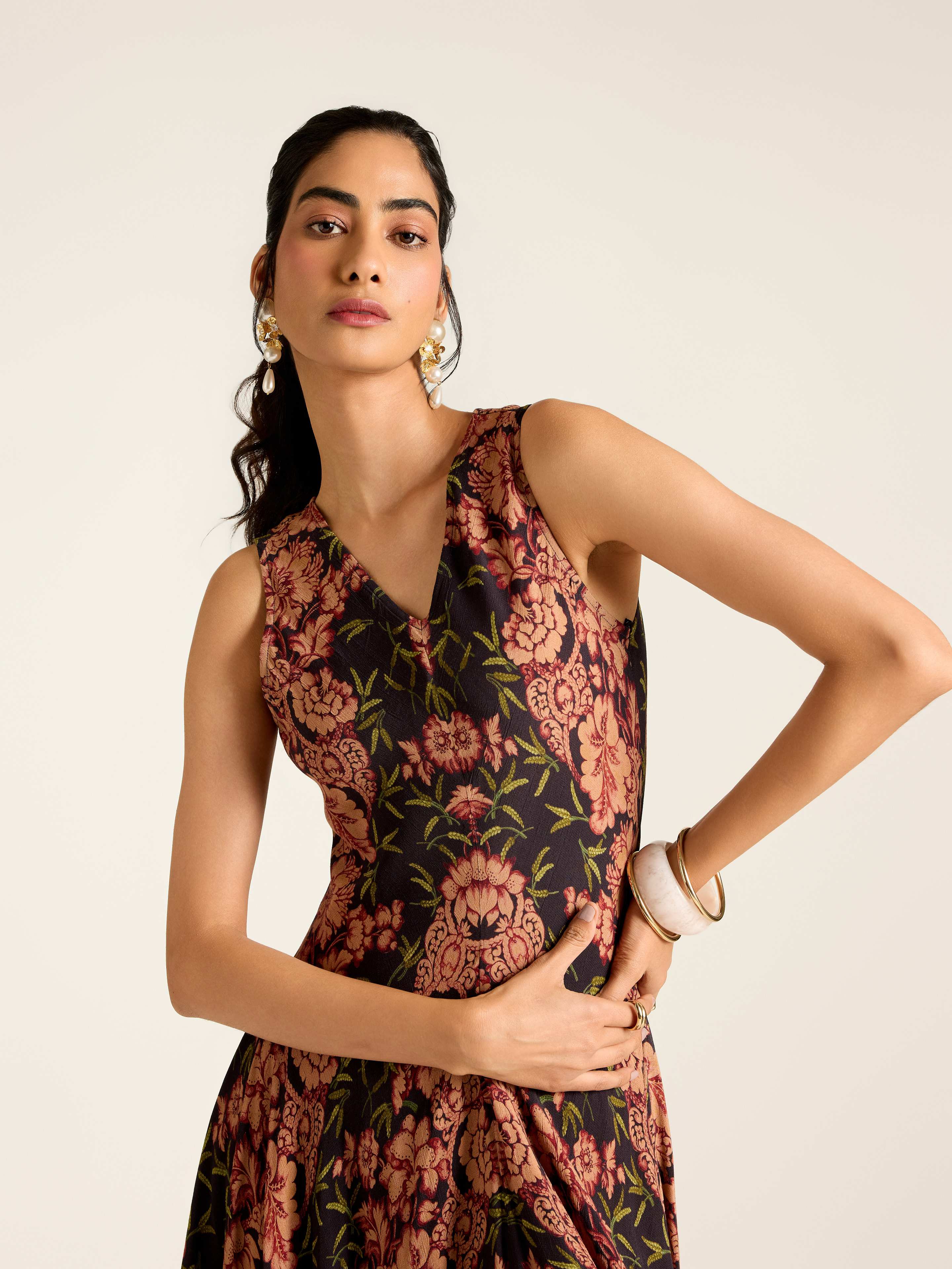 Black Avedian Long Dress