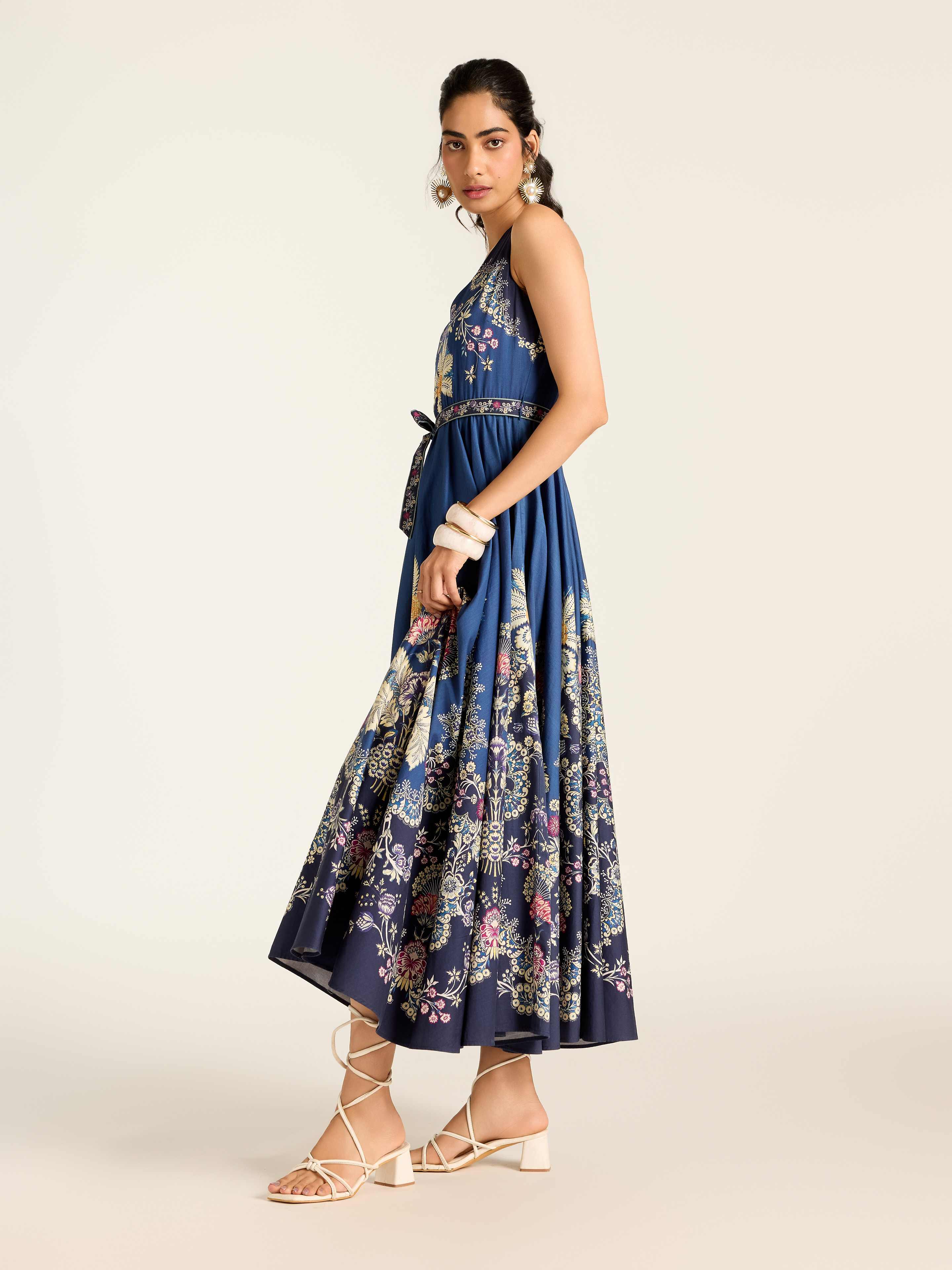 Navy Lilibeth Long Dress