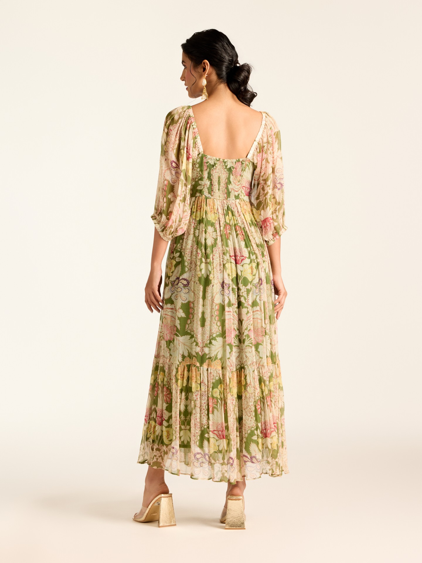 Green Corrine Long Dress