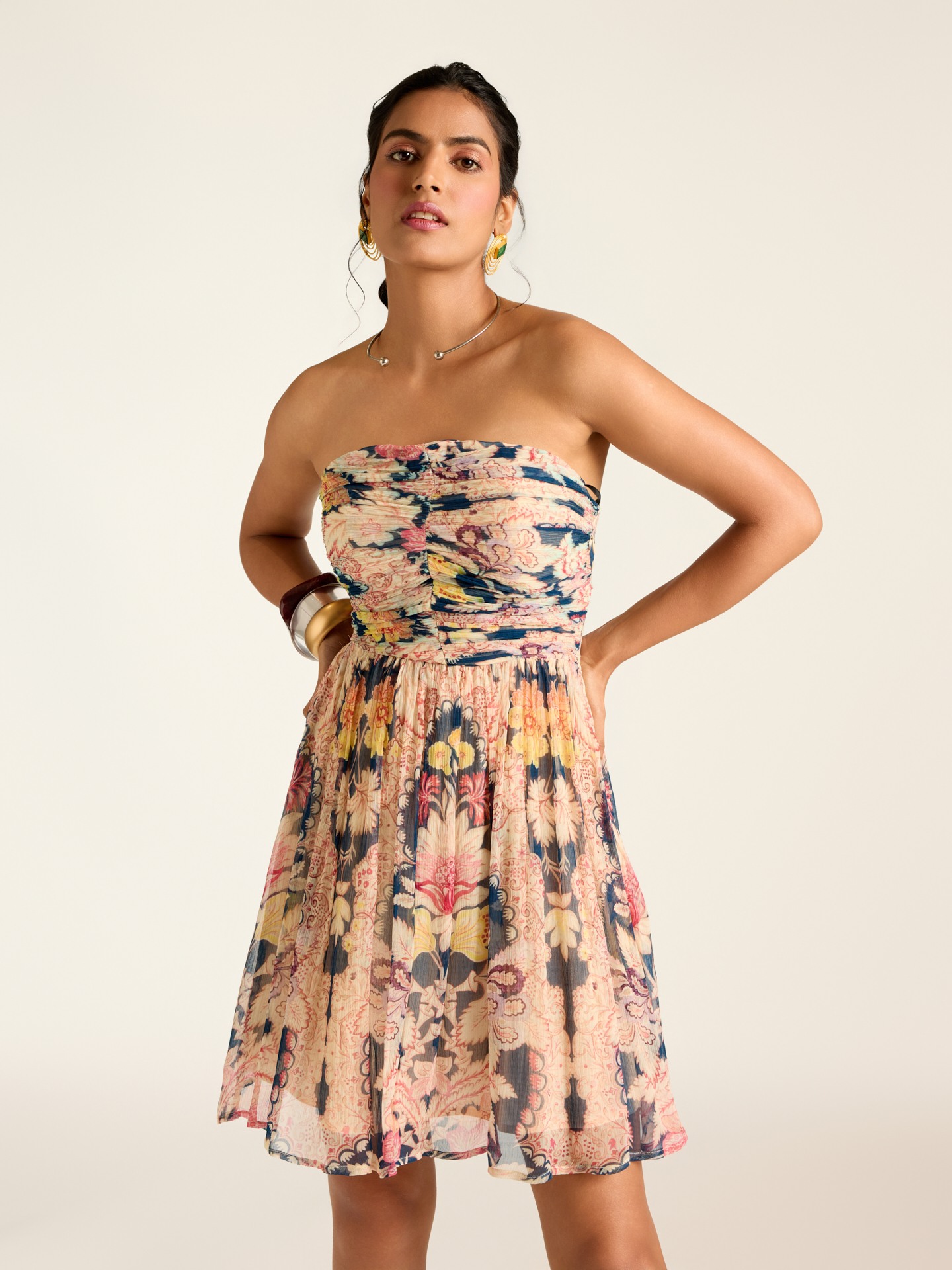 Navy Corrine Short Dress