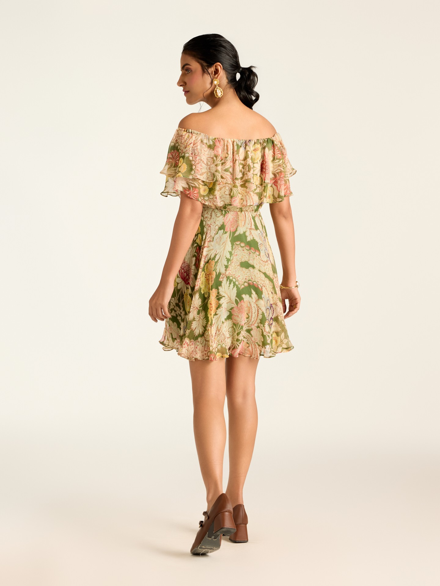 Green Corrine Short Dress