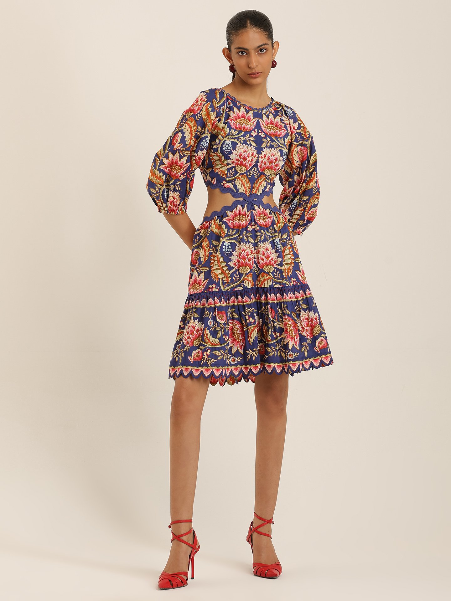 Blue Inca Short Dress