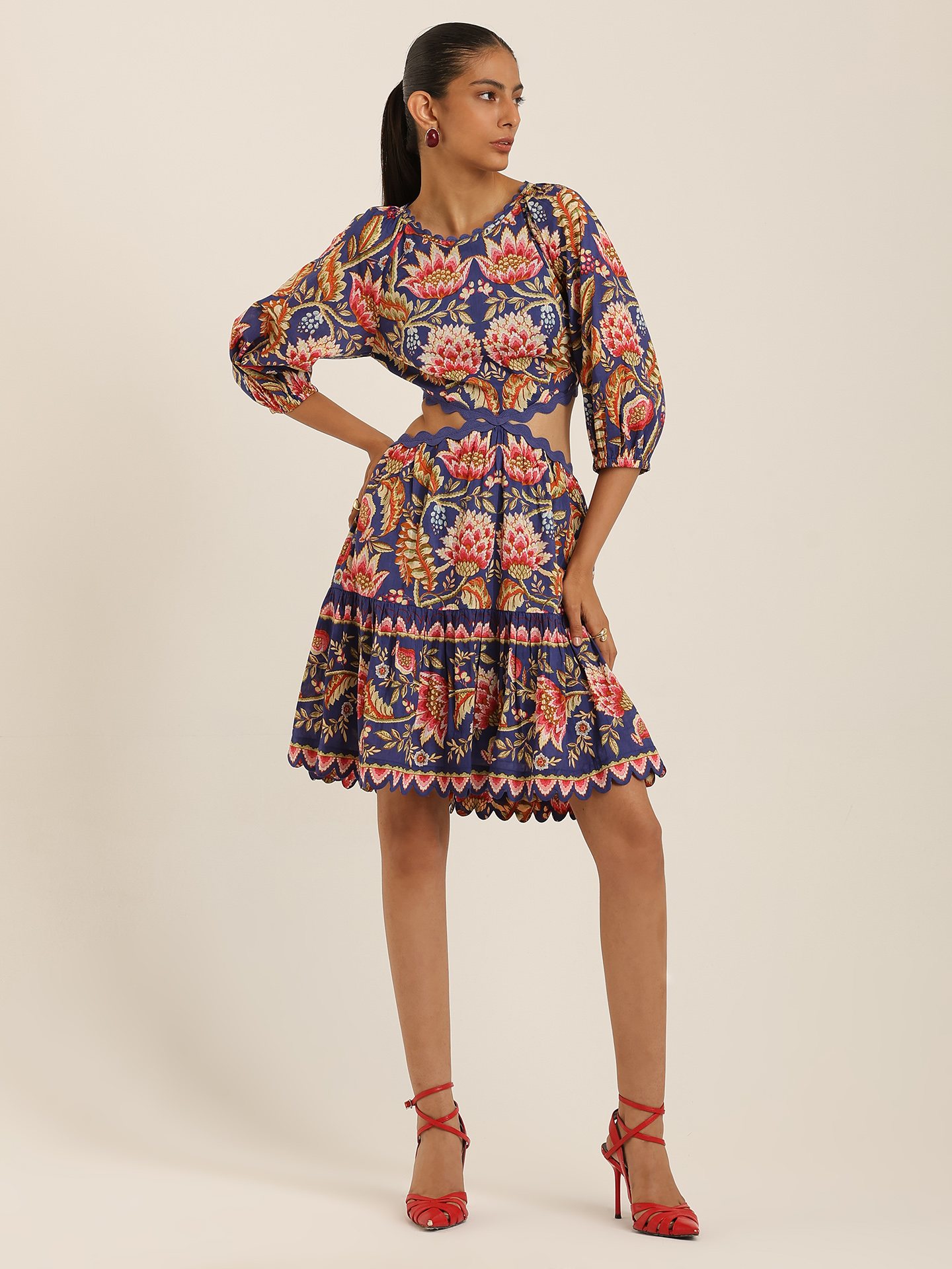 Blue Inca Short Dress