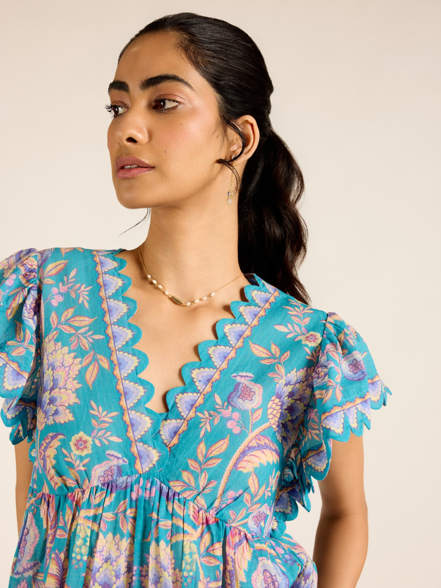 Turquoise Inca Short Top