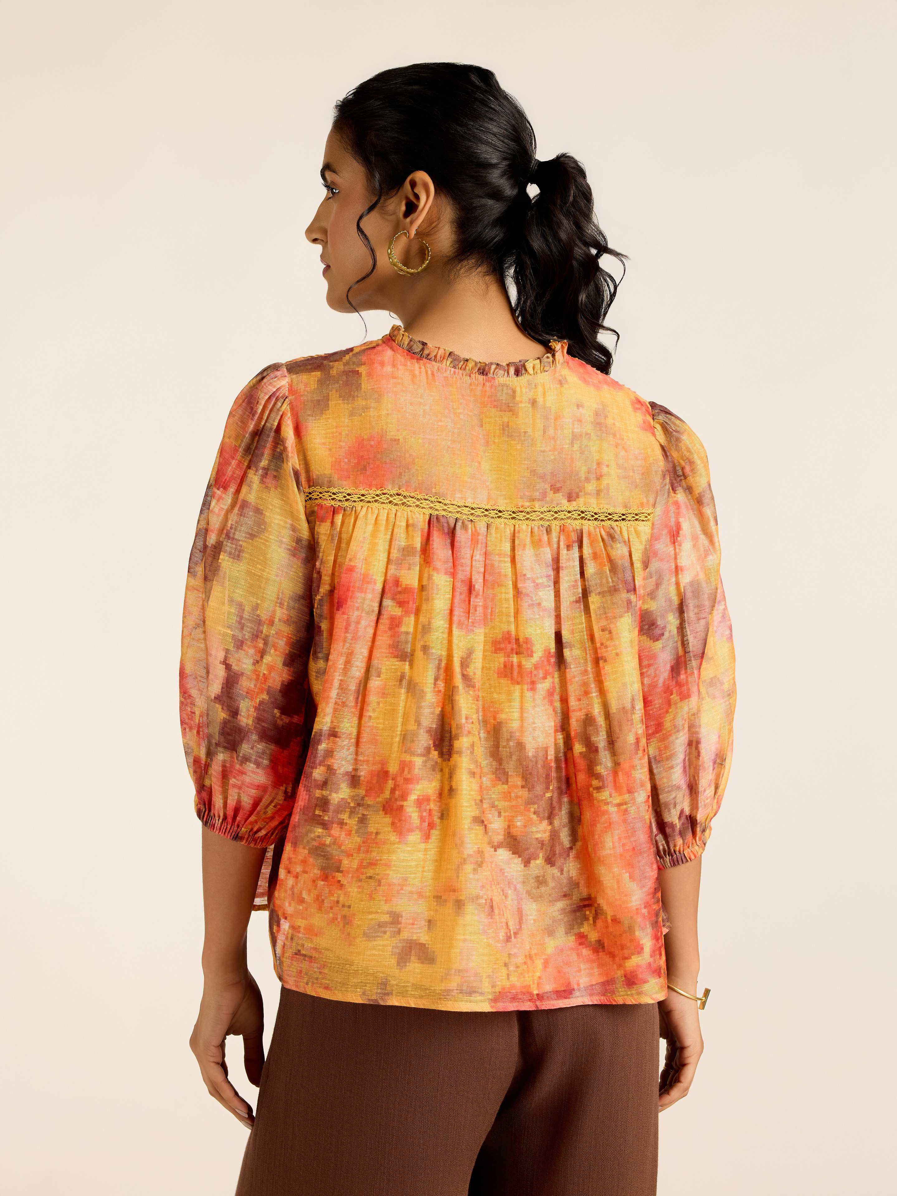 Mustard Rosie-Pixie Short Top