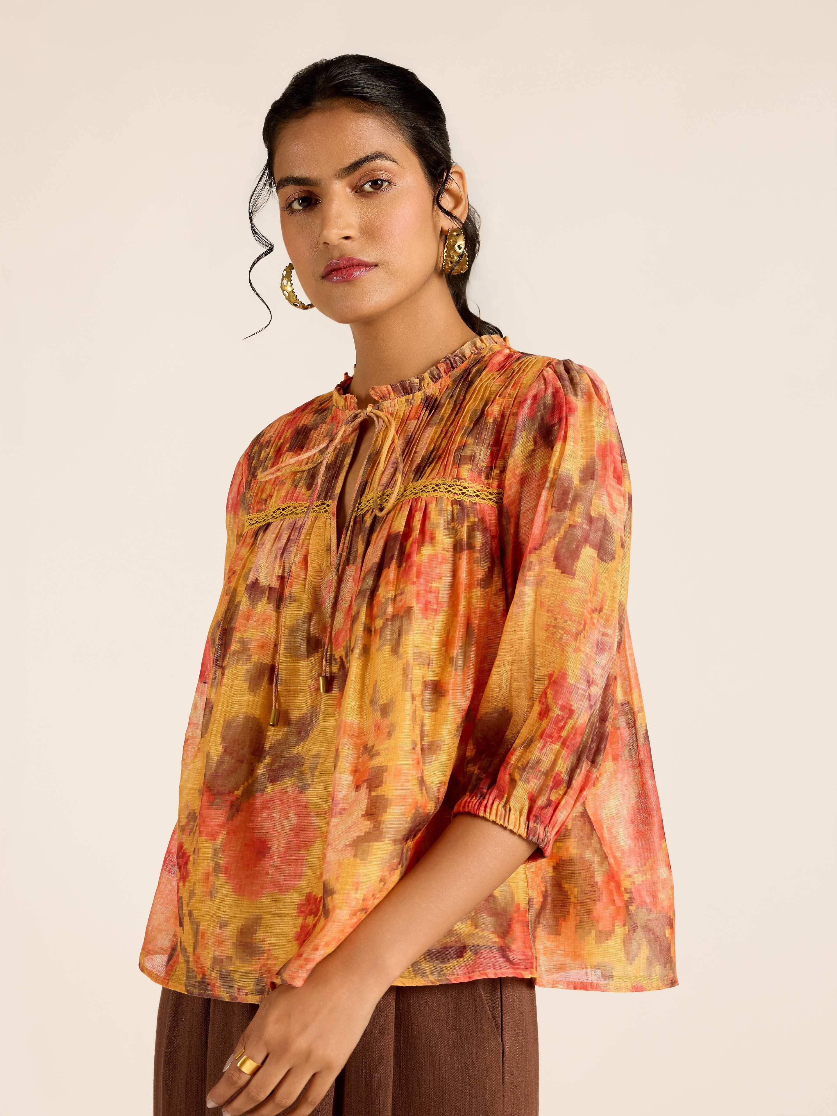 Mustard Rosie-Pixie Short Top