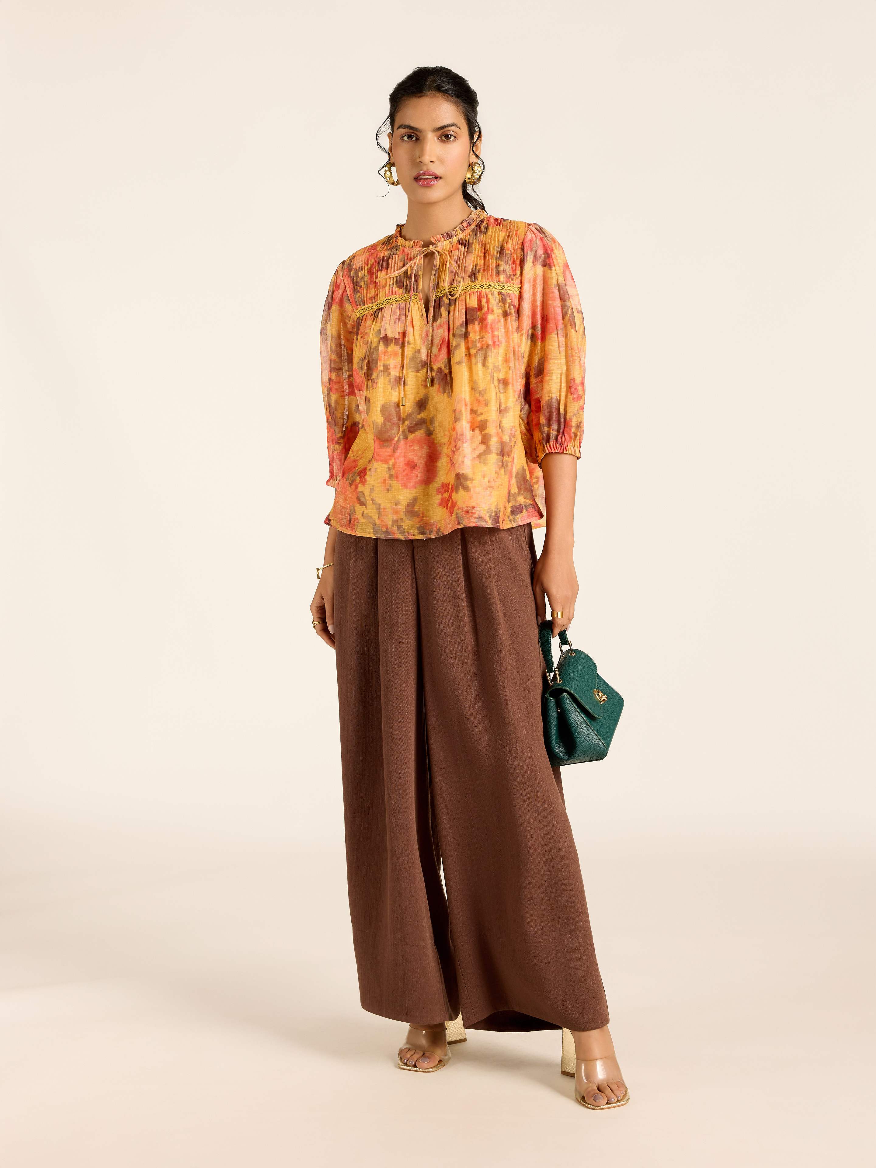 Mustard Rosie-Pixie Short Top