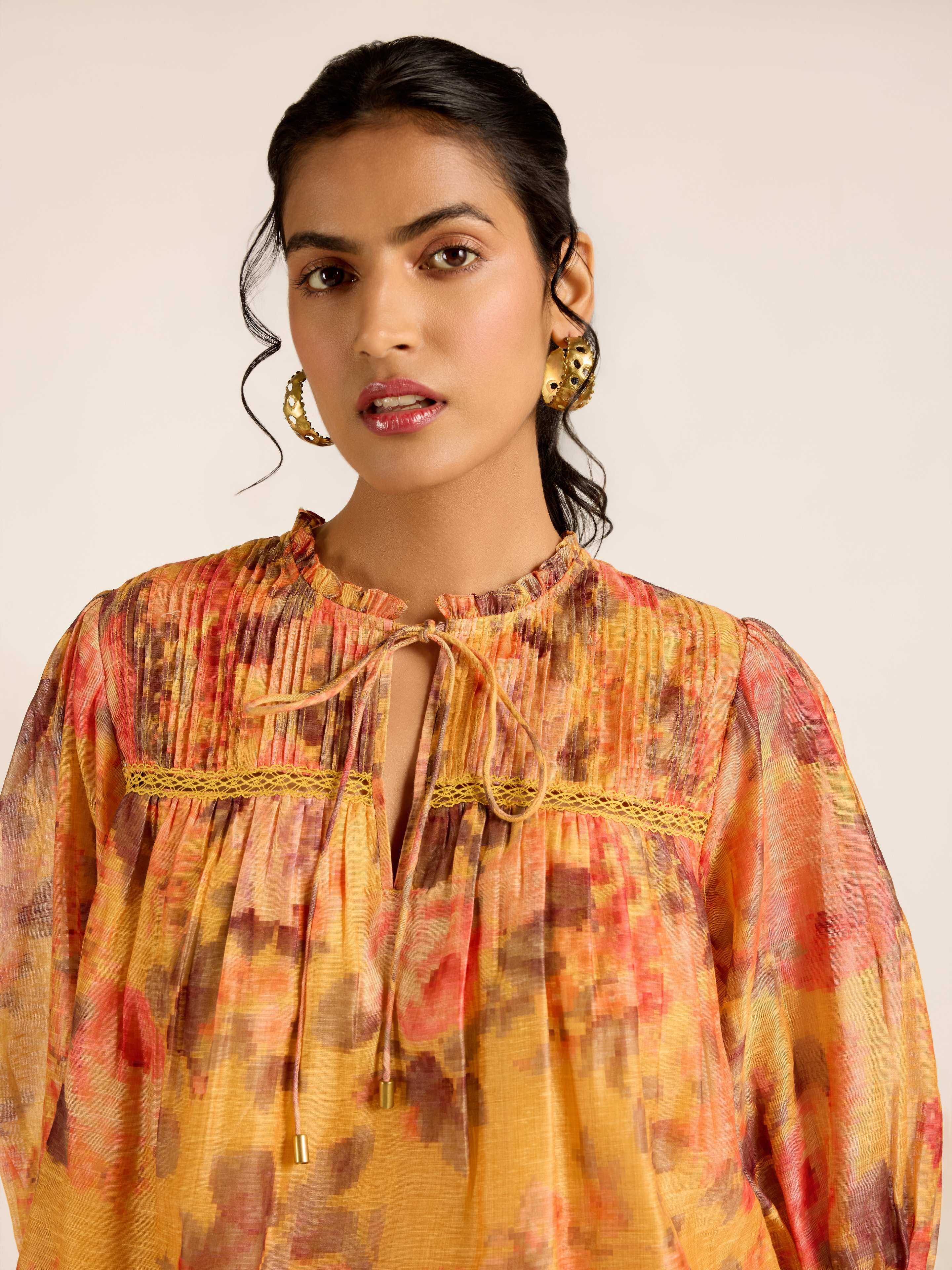 Mustard Rosie-Pixie Short Top