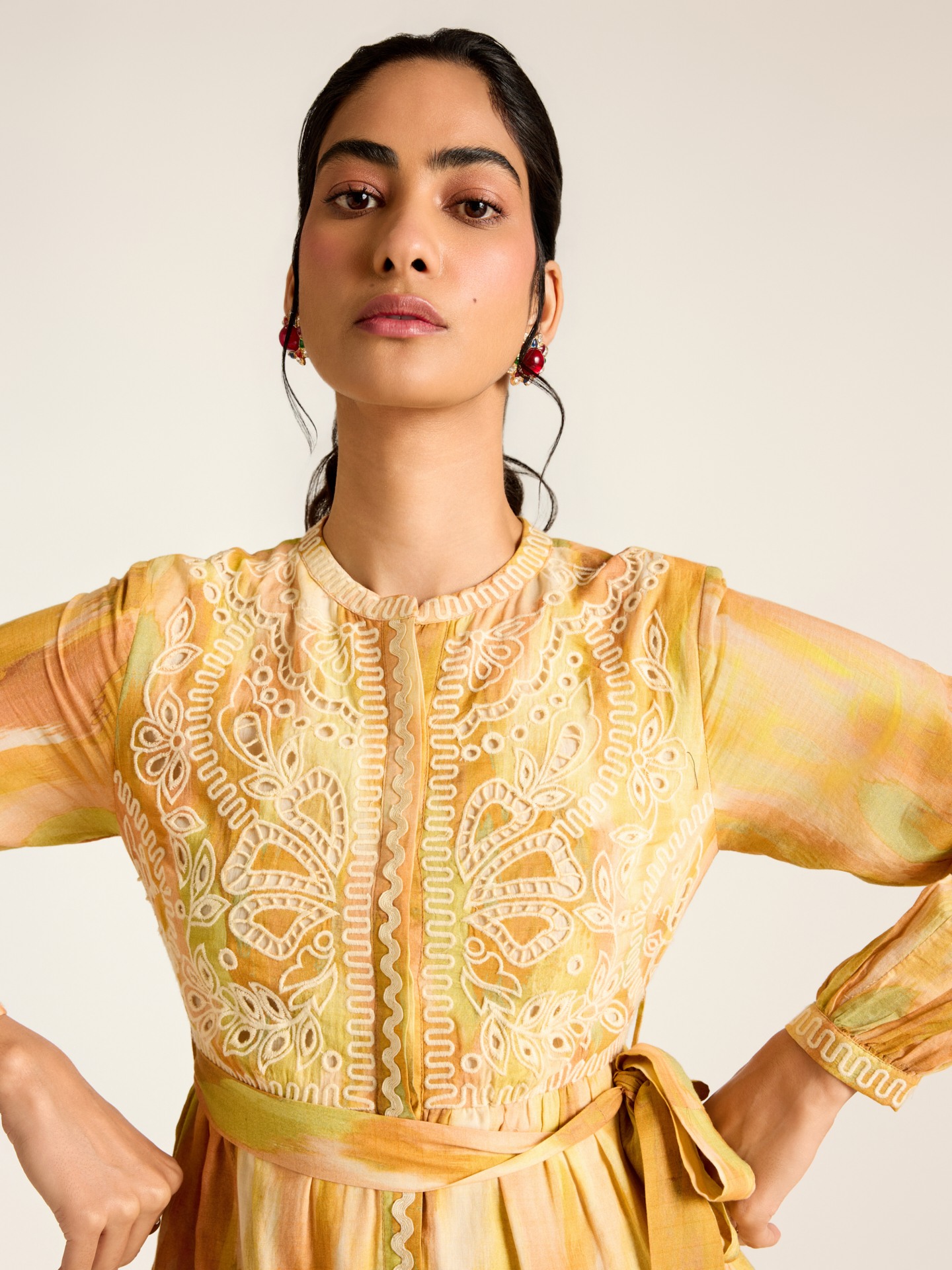 Yellow Tropez Short Dress