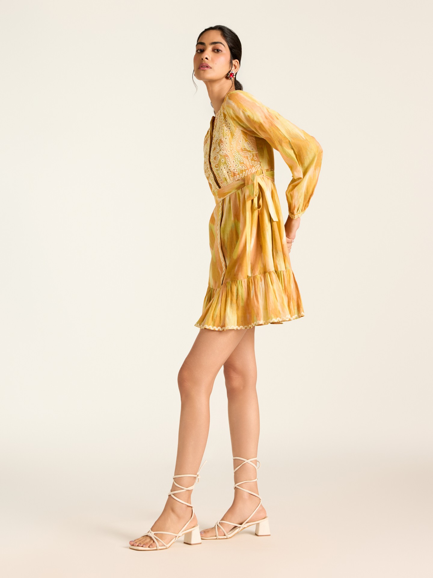 Yellow Tropez Short Dress