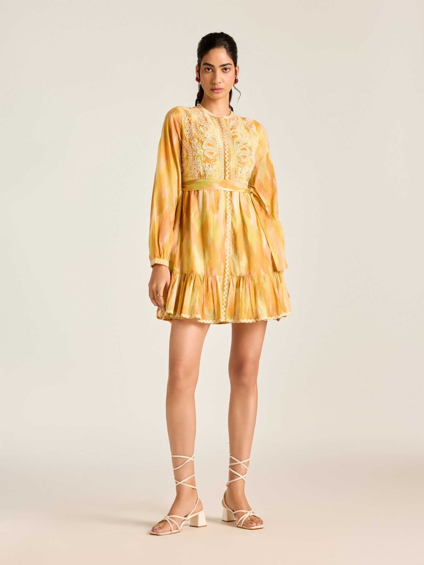 Yellow Tropez Short Dress