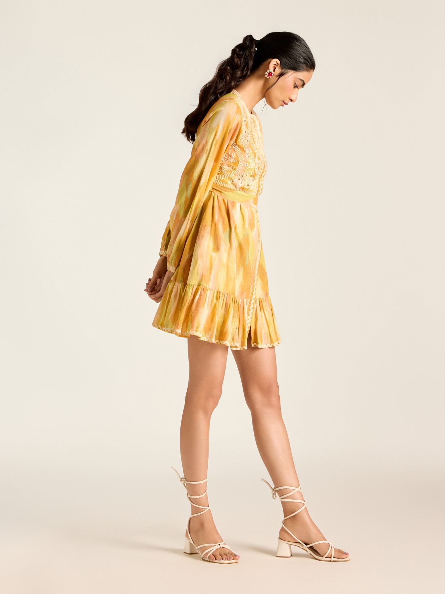 Yellow Tropez Short Dress