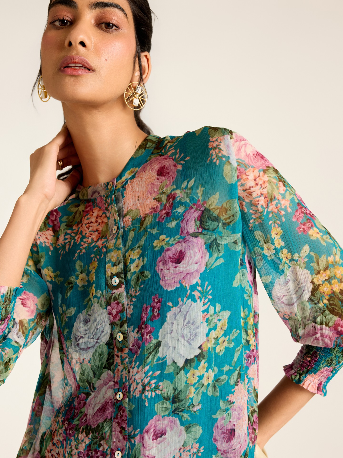 Teal Rosie Shirt