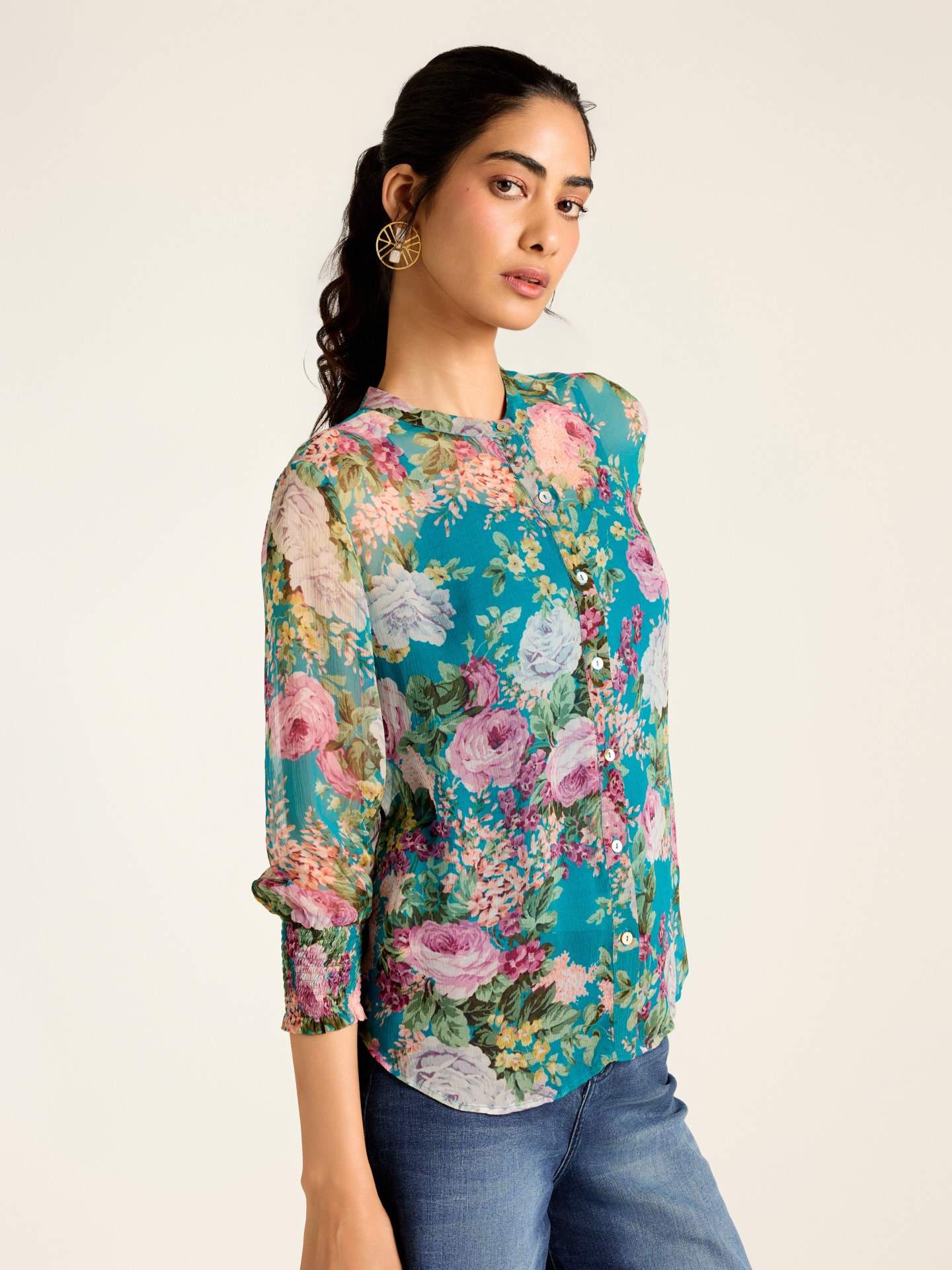 Teal Rosie Shirt