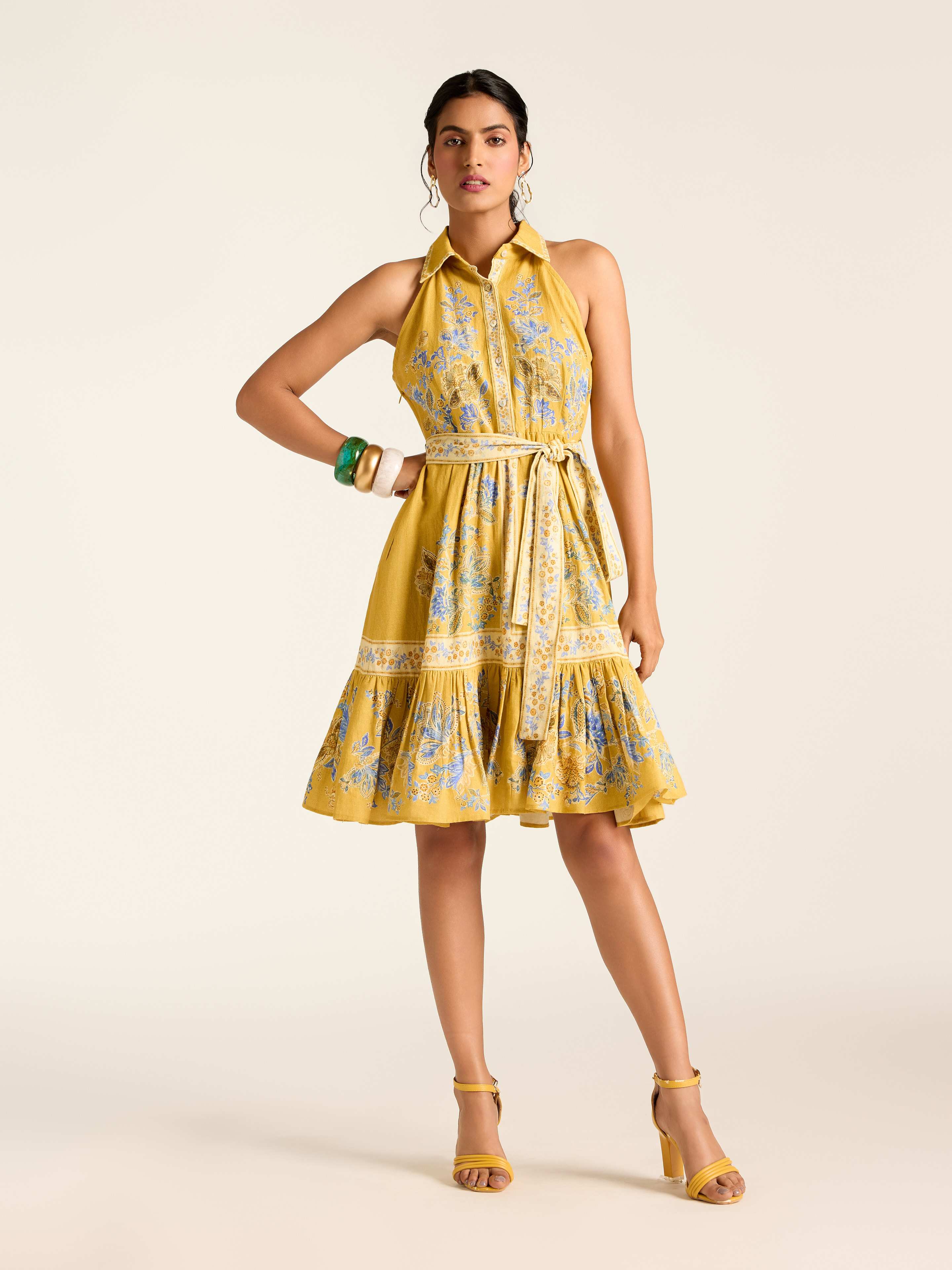 Mustard Loren Short Dress