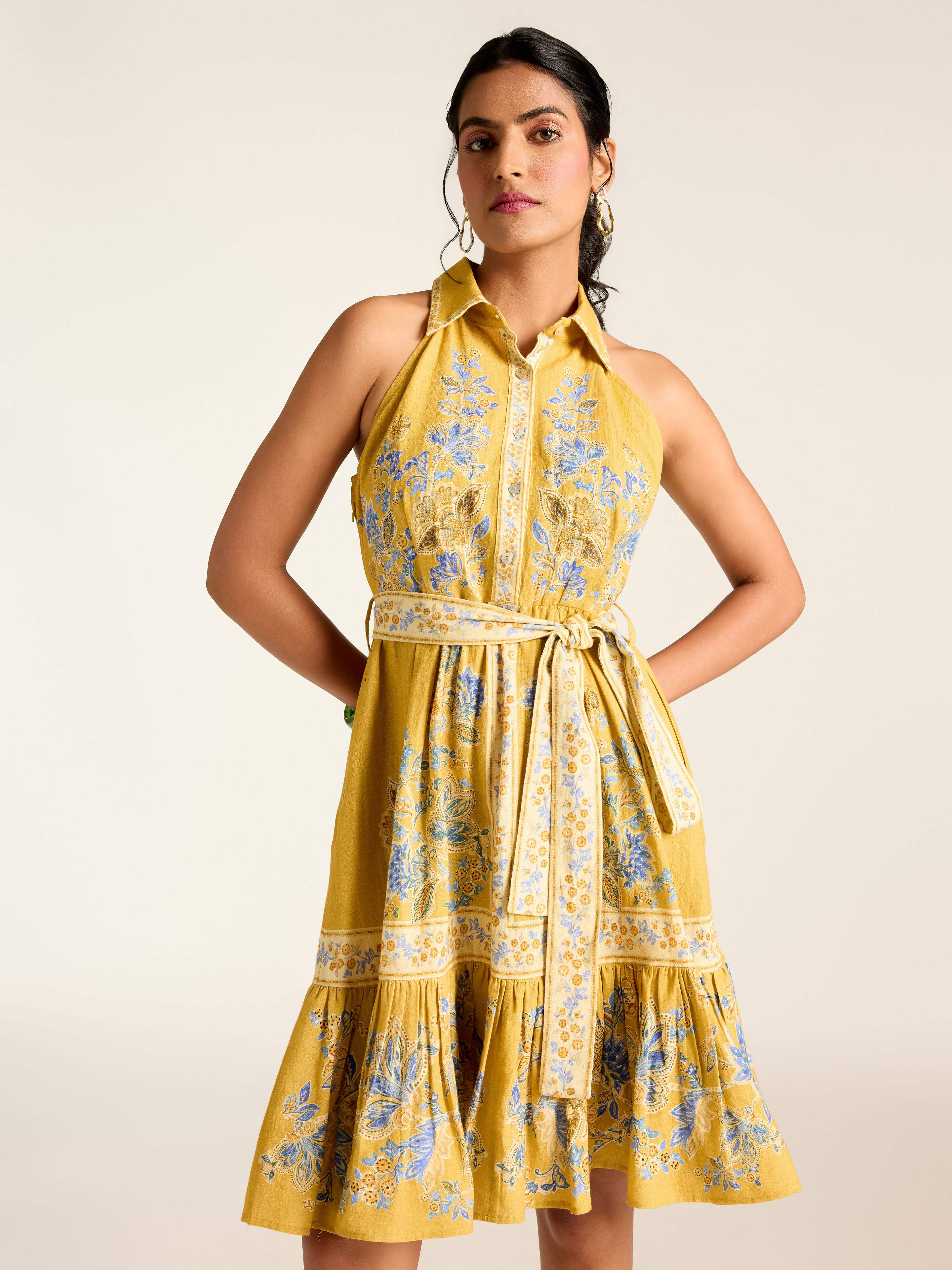 Mustard Loren Short Dress
