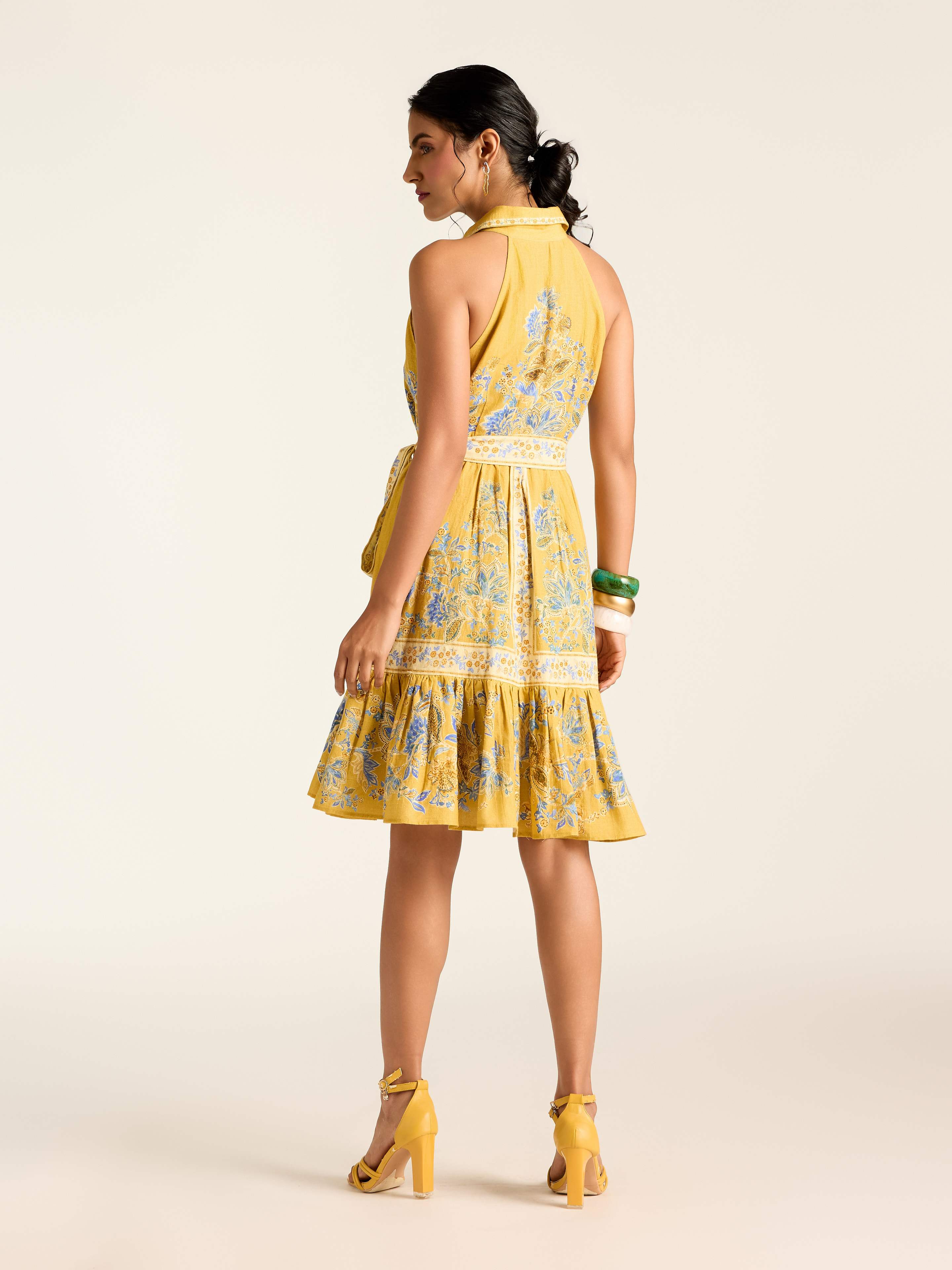 Mustard Loren Short Dress