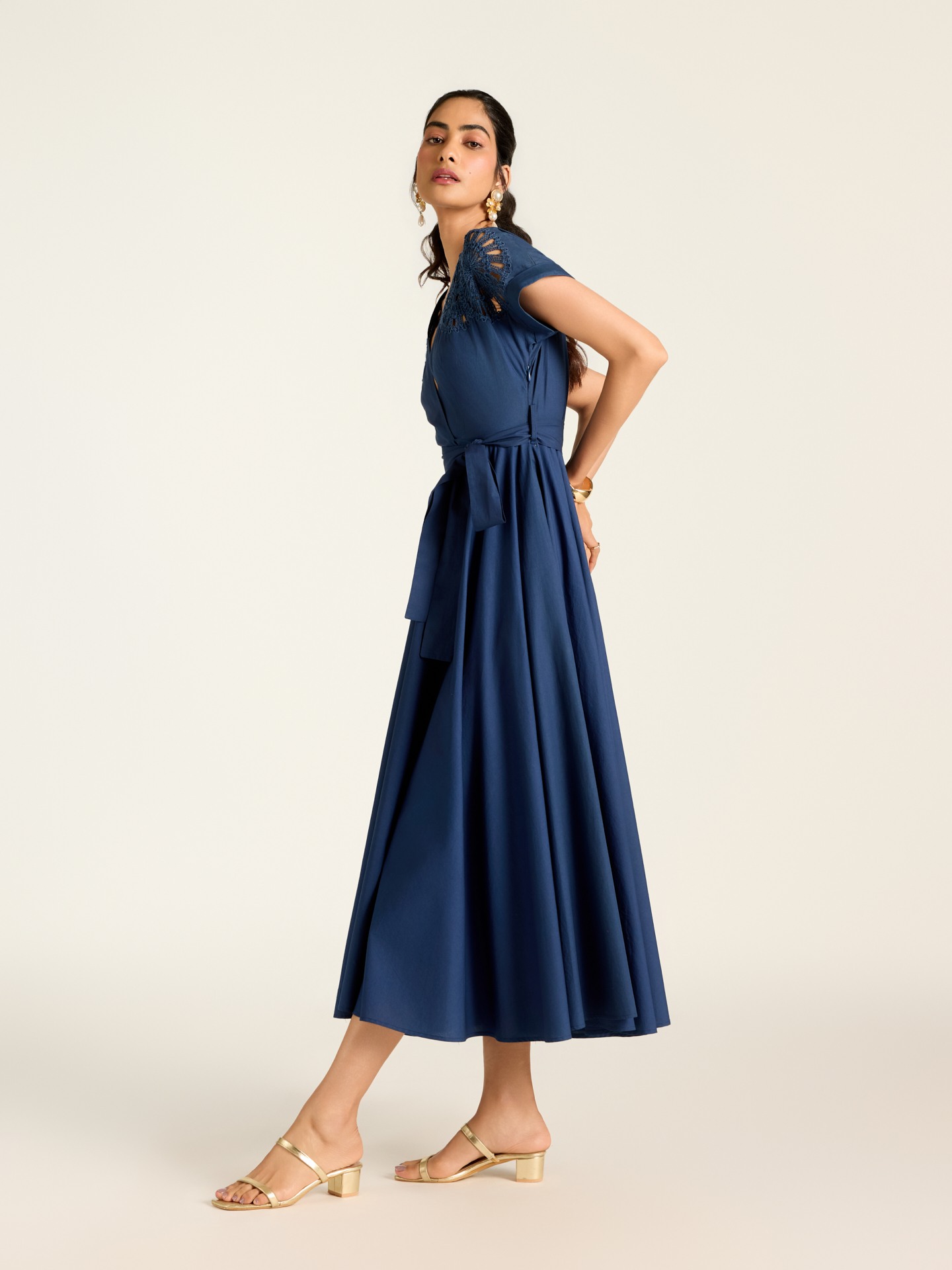 Blue Raquel Long Dress