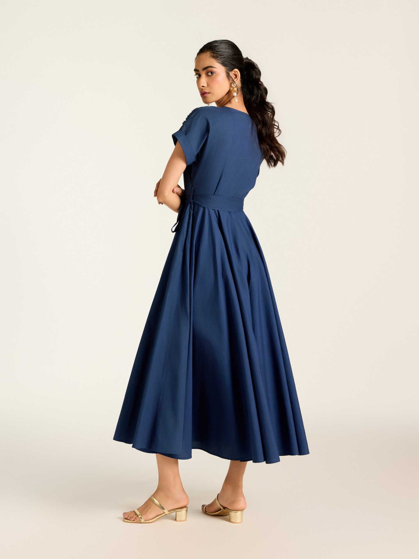 Blue Raquel Long Dress