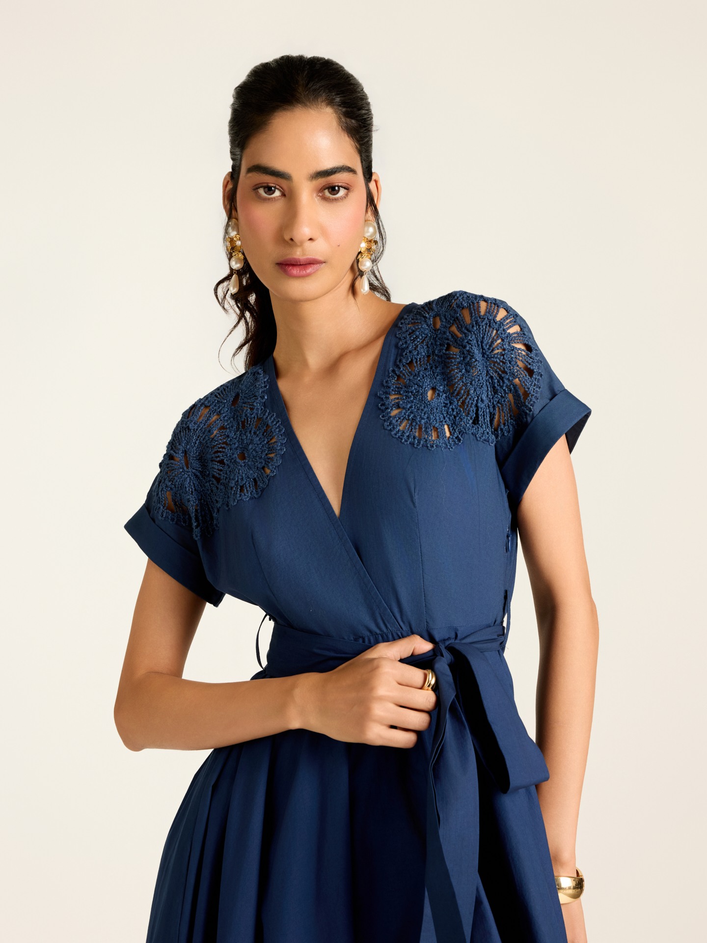 Blue Raquel Long Dress