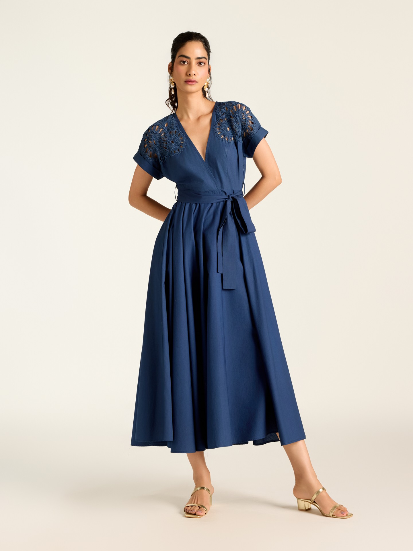 Blue Raquel Long Dress